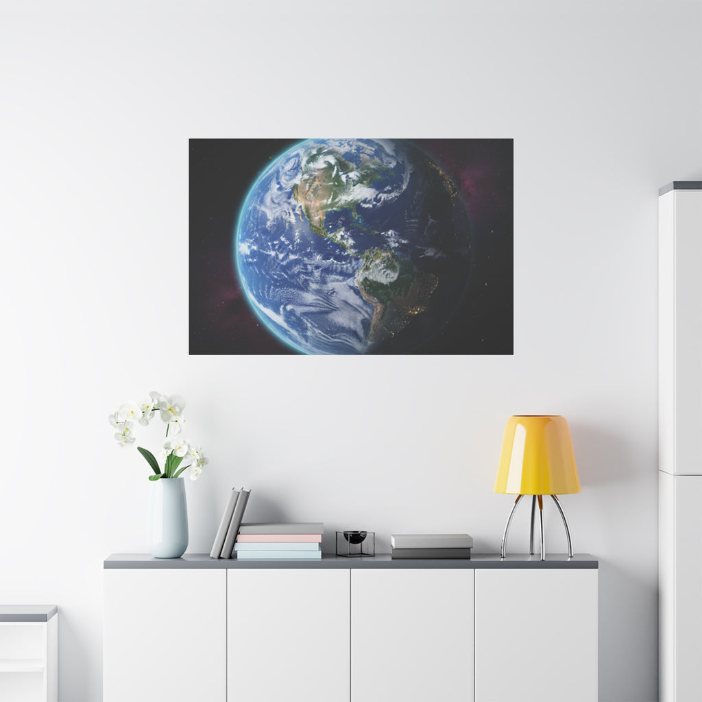 Stunning Earth From Space Wall Art