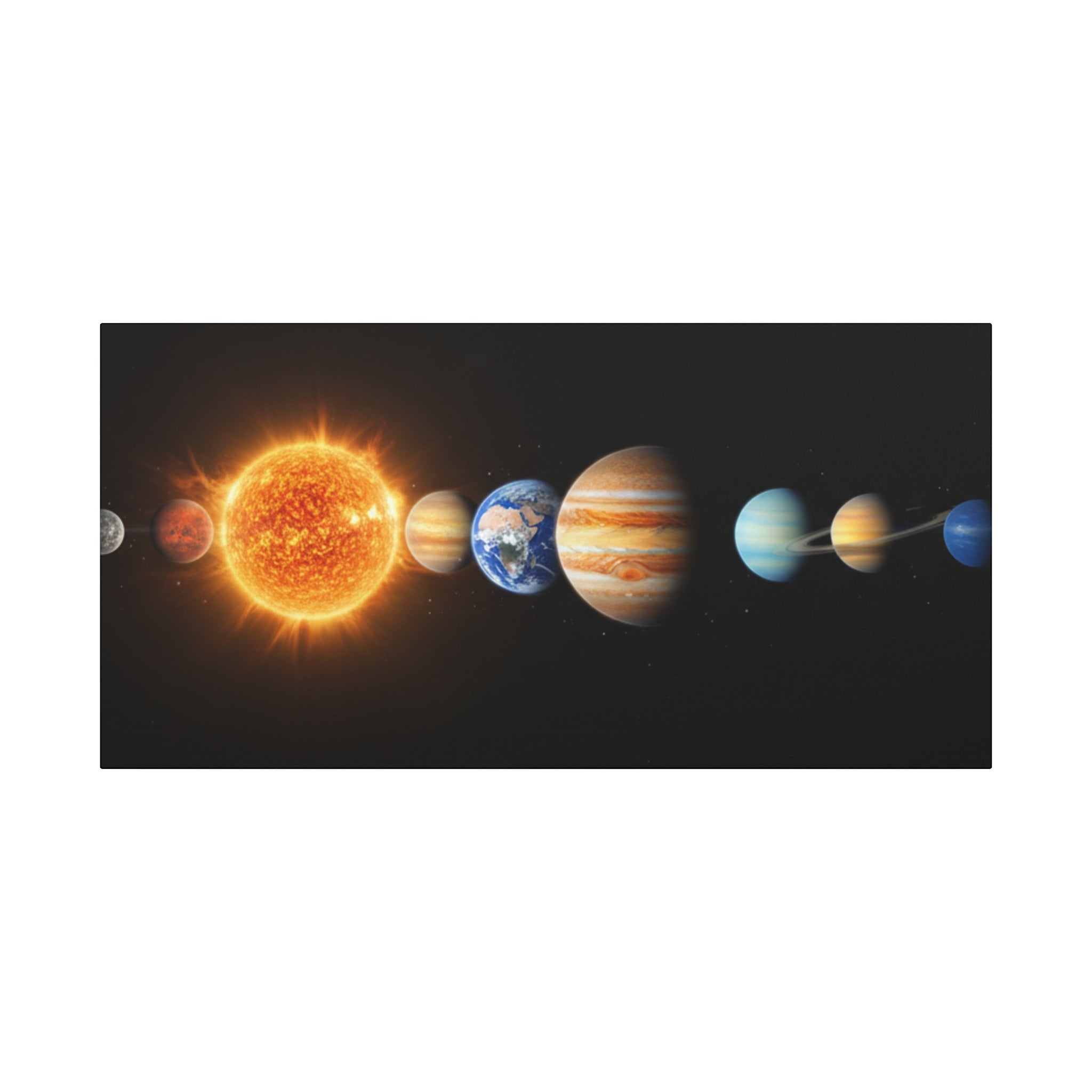 Solar System Stunning Canvas Print — Jaw-Dropping Space Wall Art