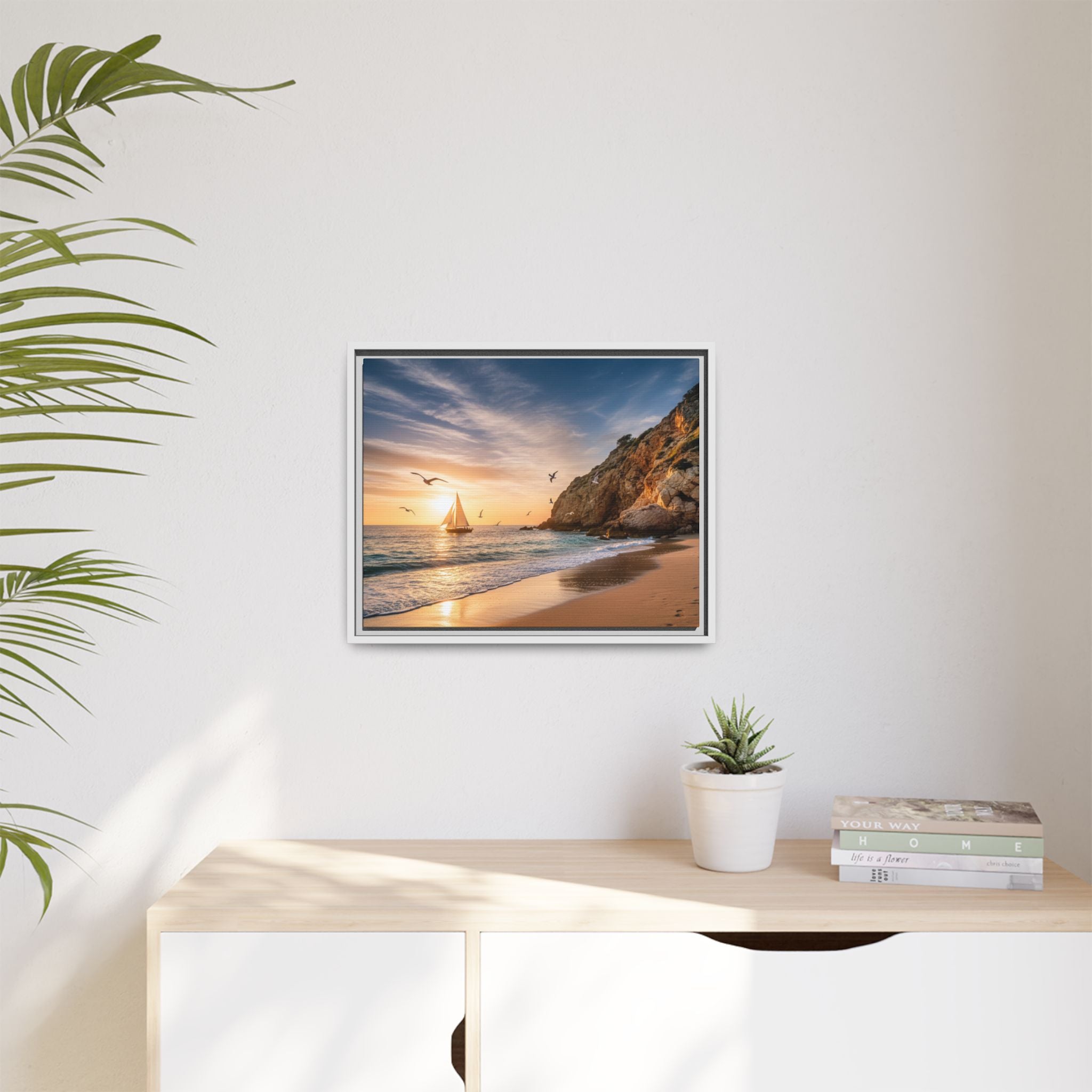 Sunset Sail Beach Landscape - Stunning Image!