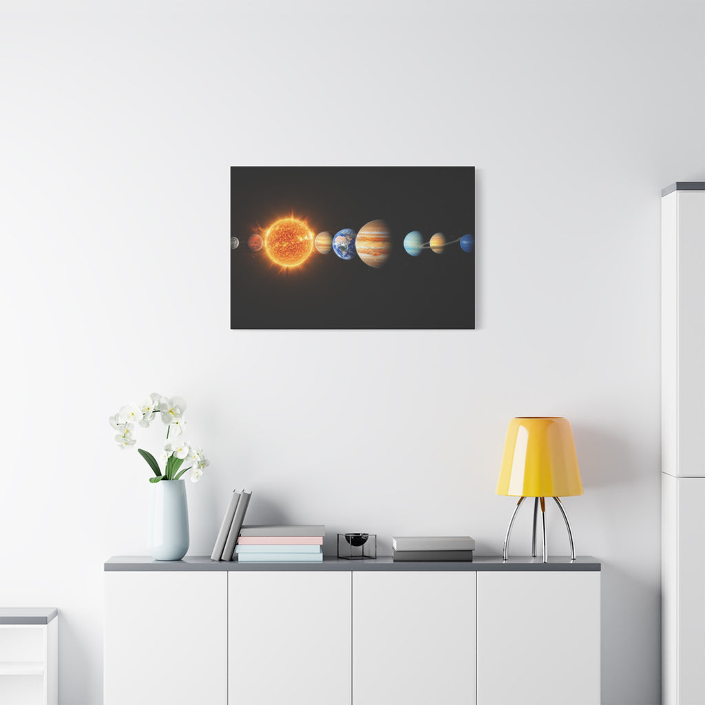 Solar System Stunning Canvas Print — Jaw-Dropping Space Wall Art