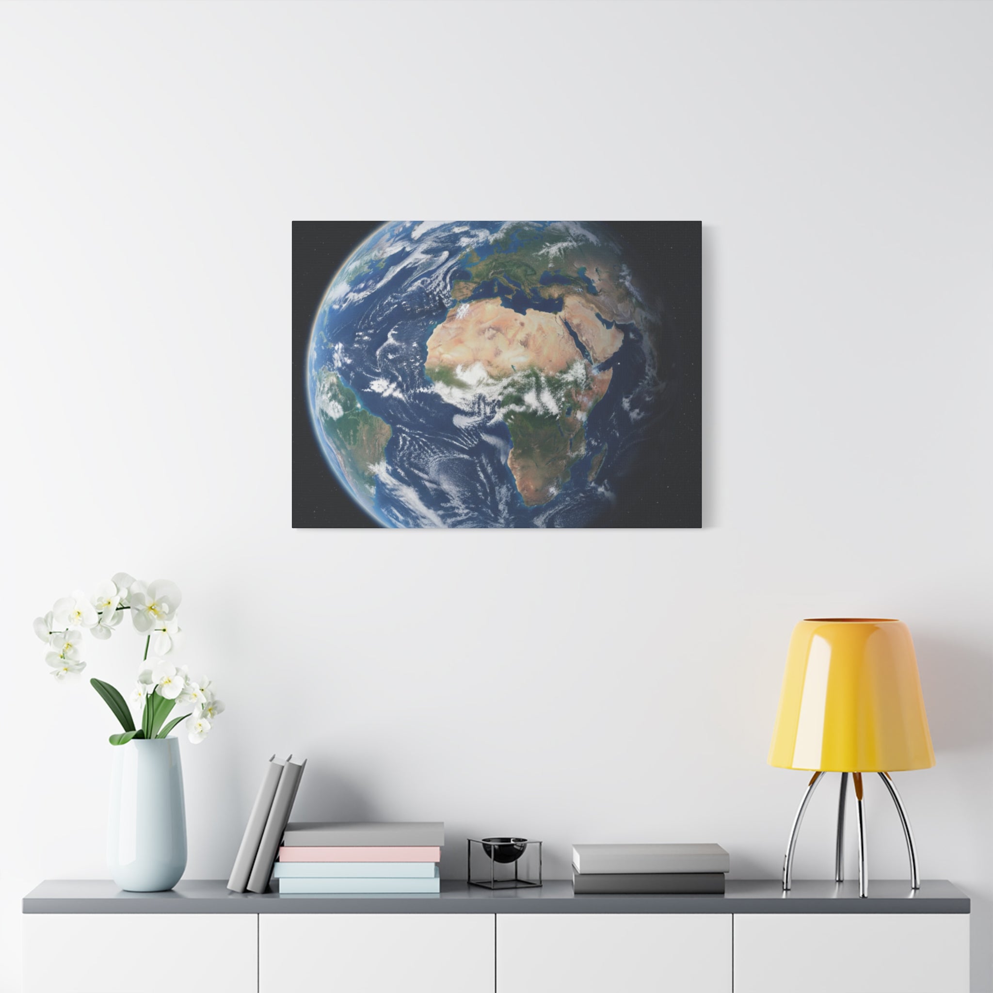 Earth from Space Stunning Image — Planet Globe Wall Art, Africa View