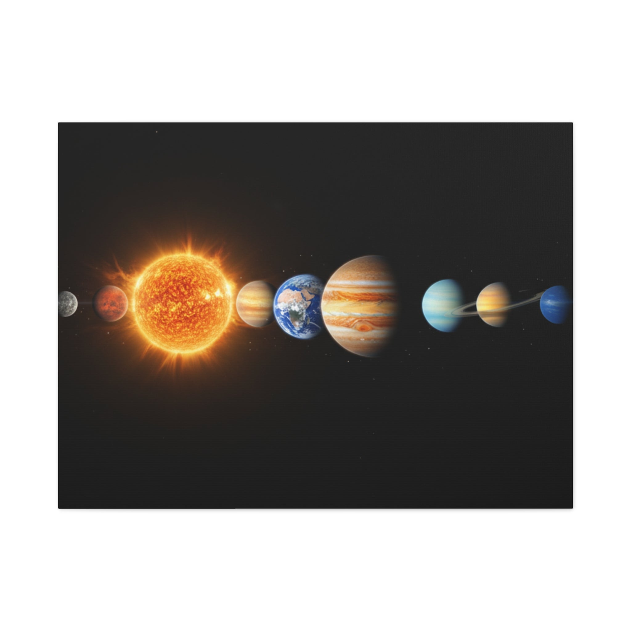 Solar System Stunning Canvas Print — Jaw-Dropping Space Wall Art