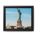 Statue of Liberty Matte Framed Canvas Print — New York City Landmark Wall Art