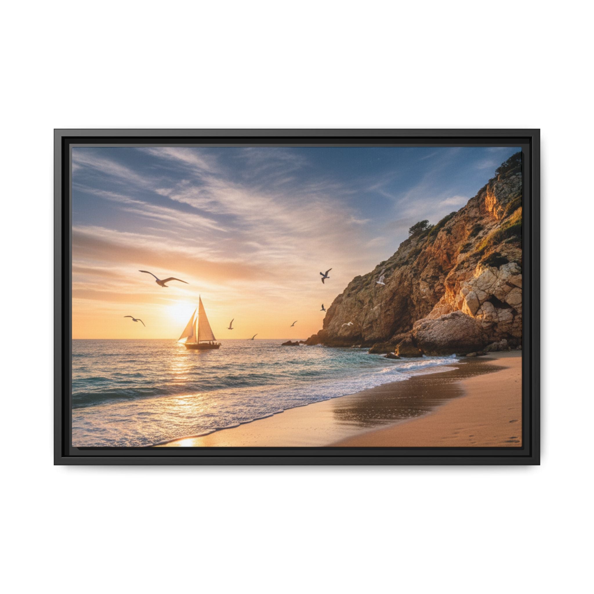 Sunset Sail Beach Landscape - Stunning Image!