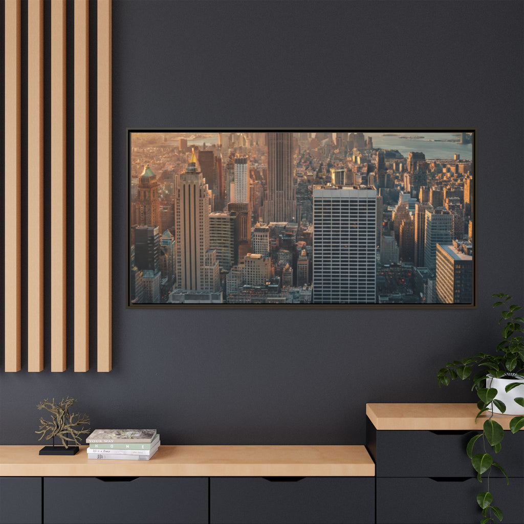 New York City Skyline at Sunset - Framed Art