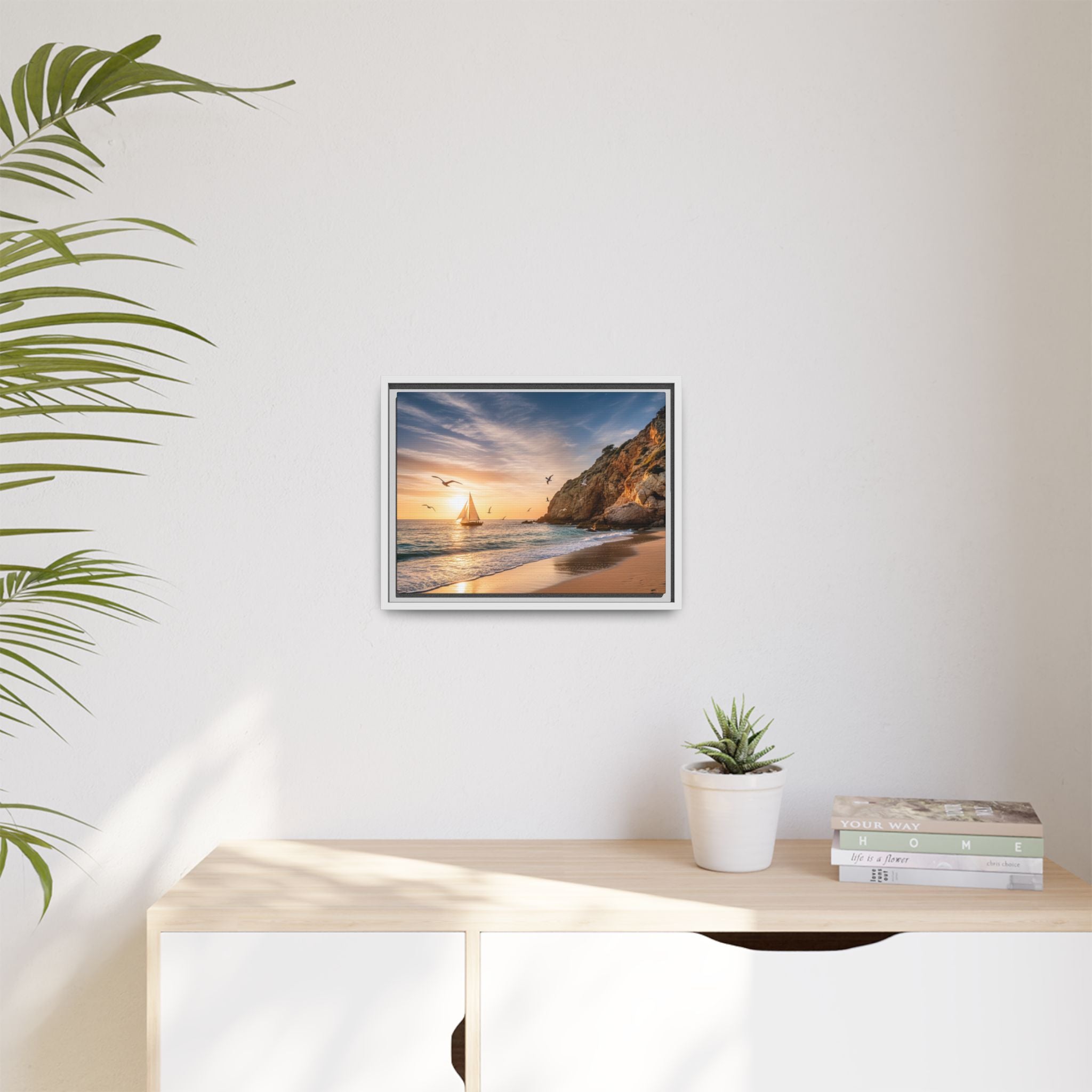 Sunset Sail Beach Landscape - Stunning Image!