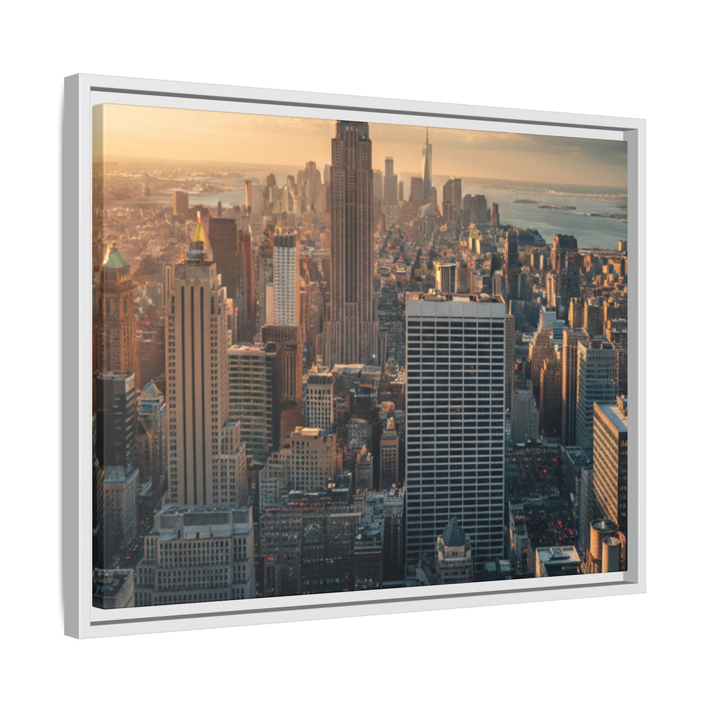 New York City Skyline at Sunset - Framed Art