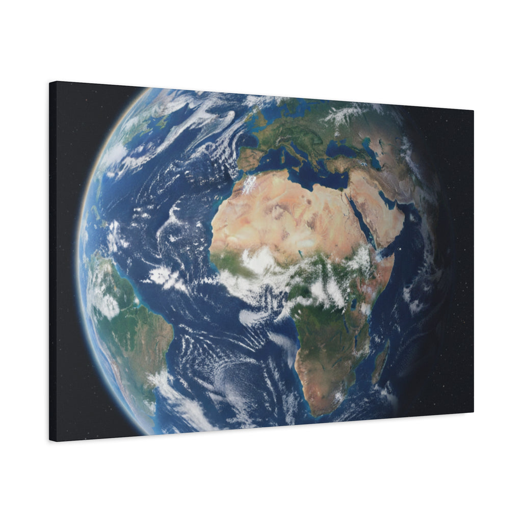 Earth from Space Stunning Image — Planet Globe Wall Art, Africa View