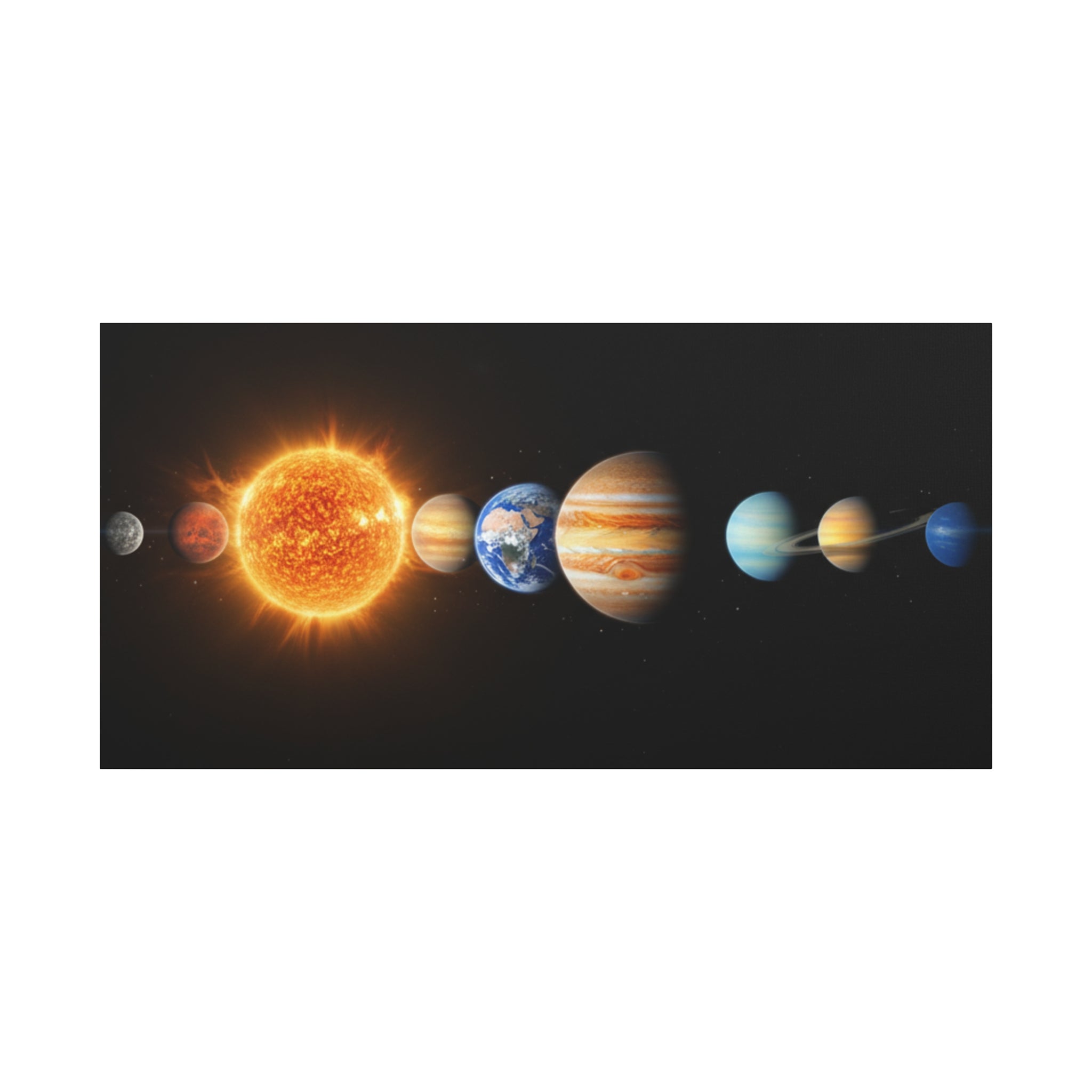 Solar System Stunning Canvas Print — Jaw-Dropping Space Wall Art