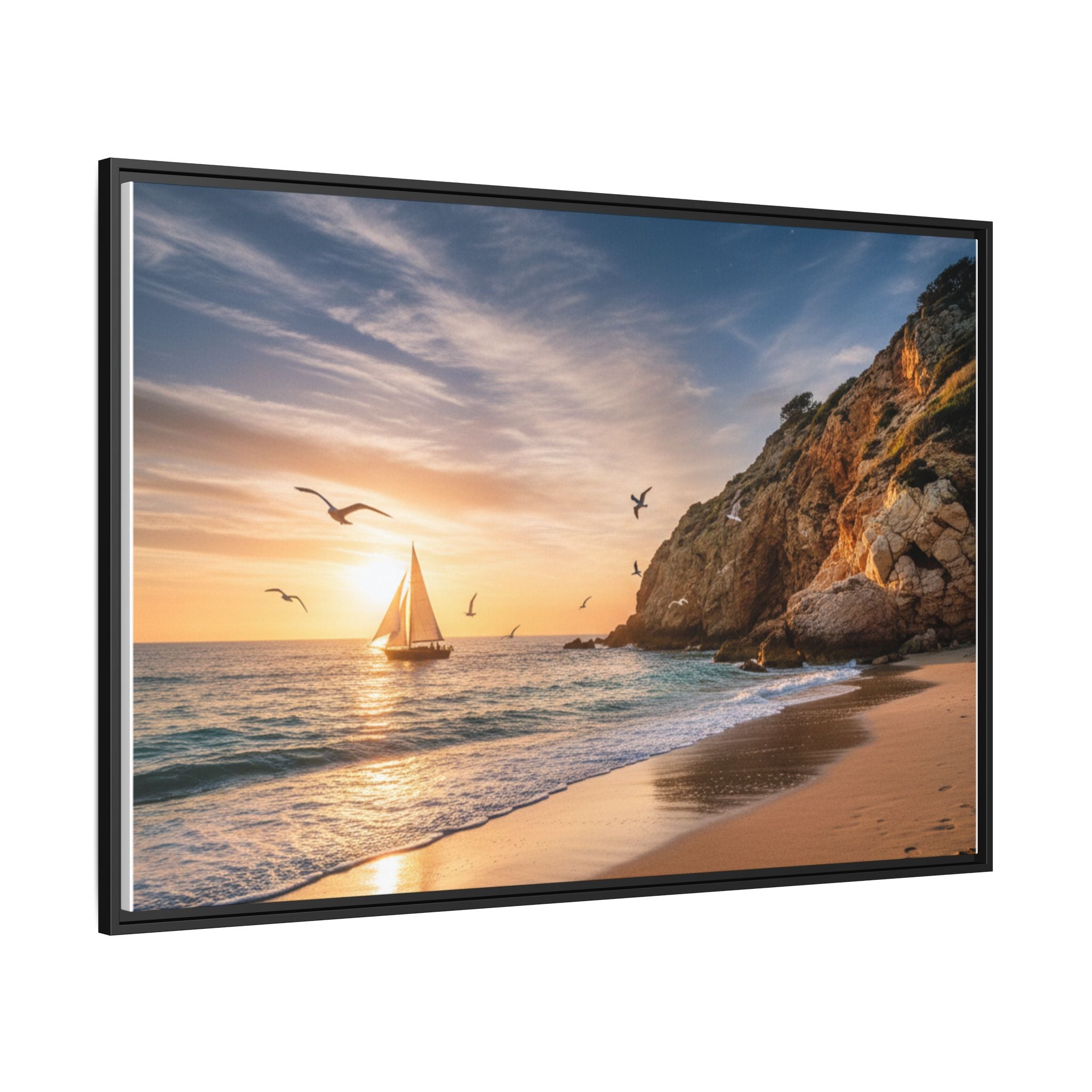 Sunset Sail Beach Landscape - Stunning Image!