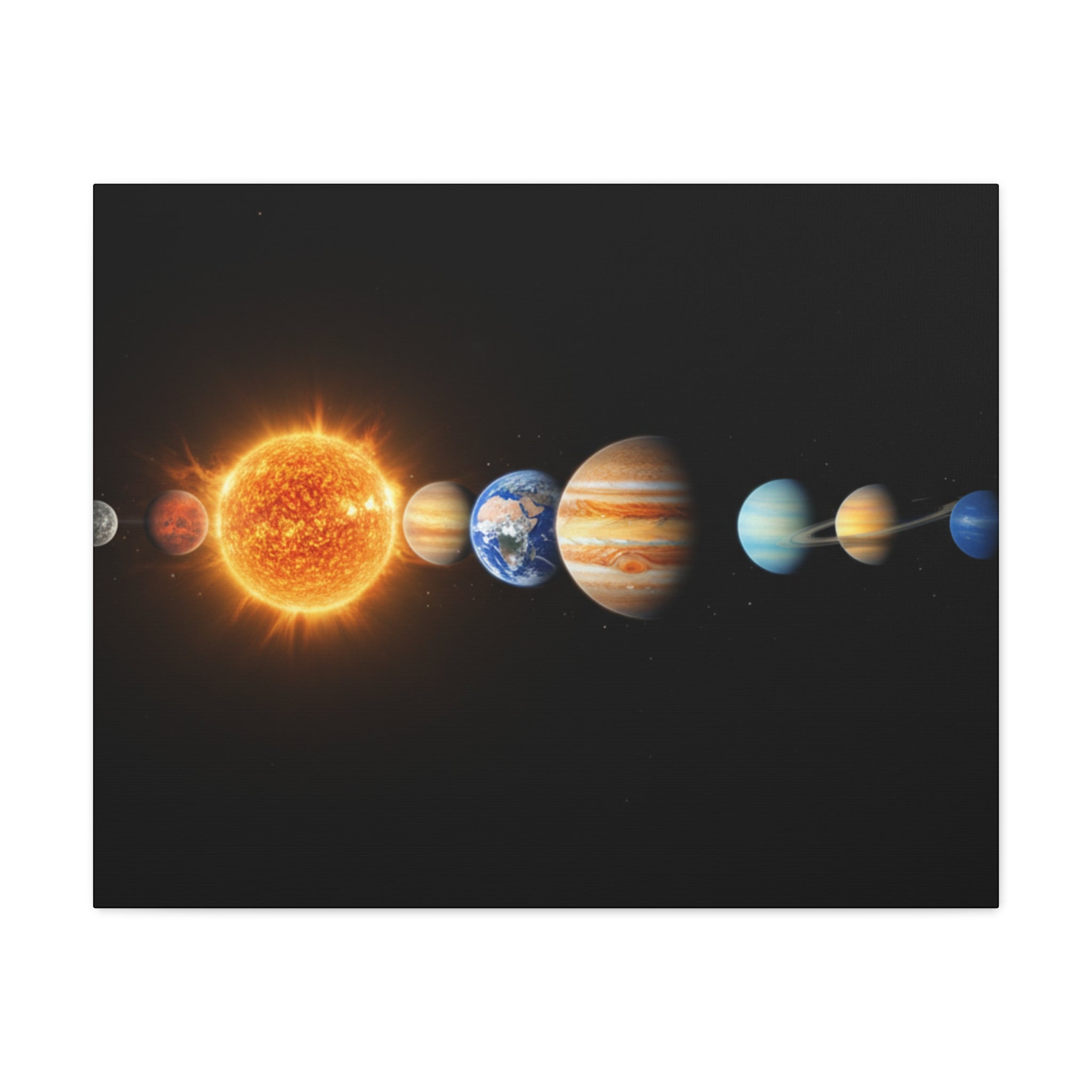 Solar System Stunning Canvas Print — Jaw-Dropping Space Wall Art
