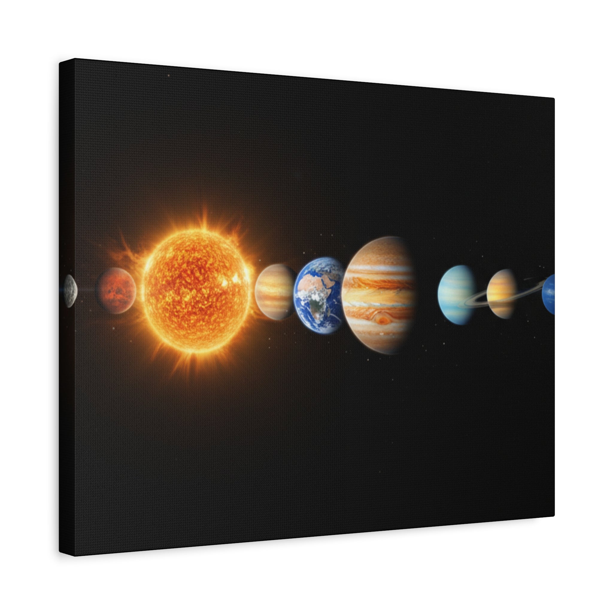 Solar System Stunning Canvas Print — Jaw-Dropping Space Wall Art