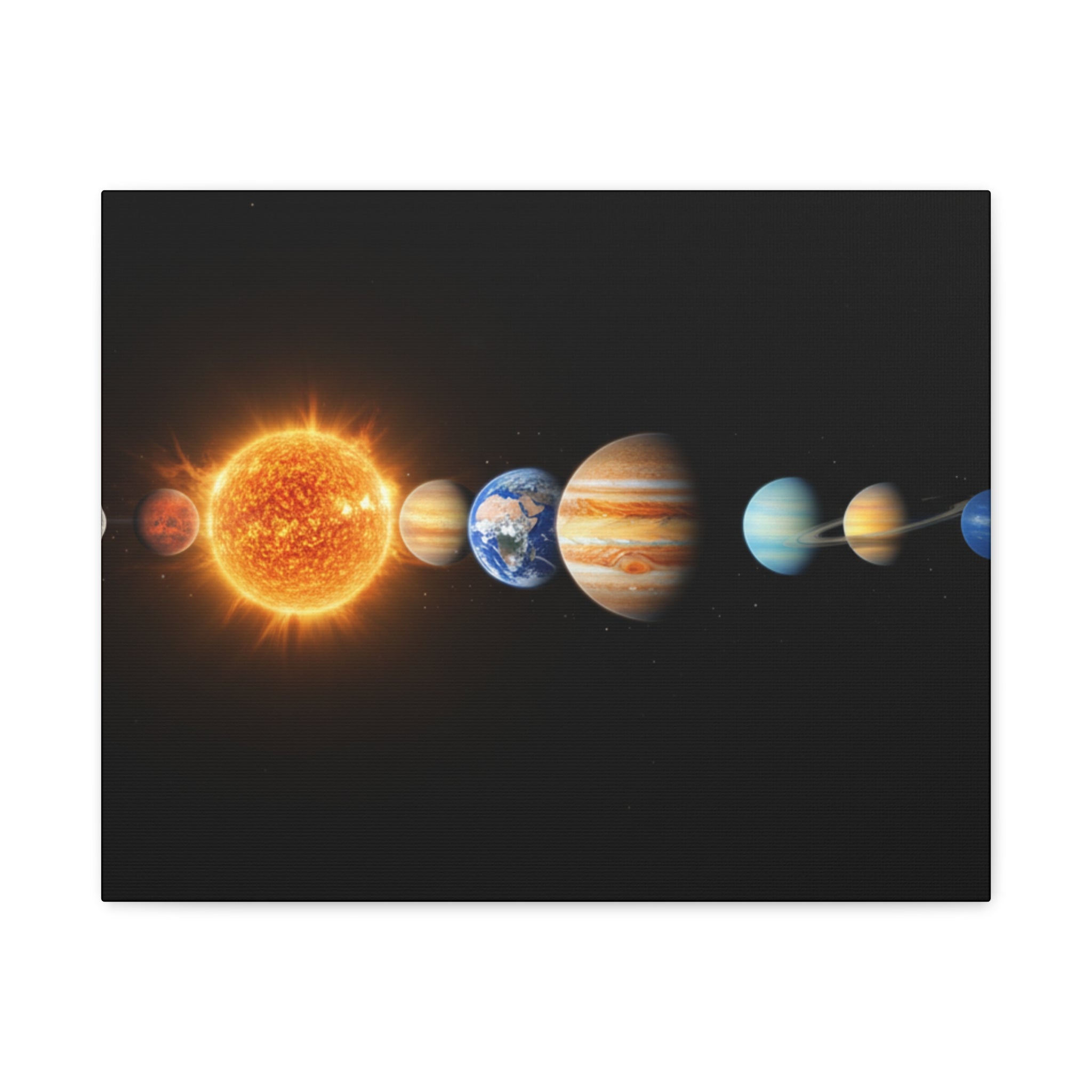 Solar System Stunning Canvas Print — Jaw-Dropping Space Wall Art
