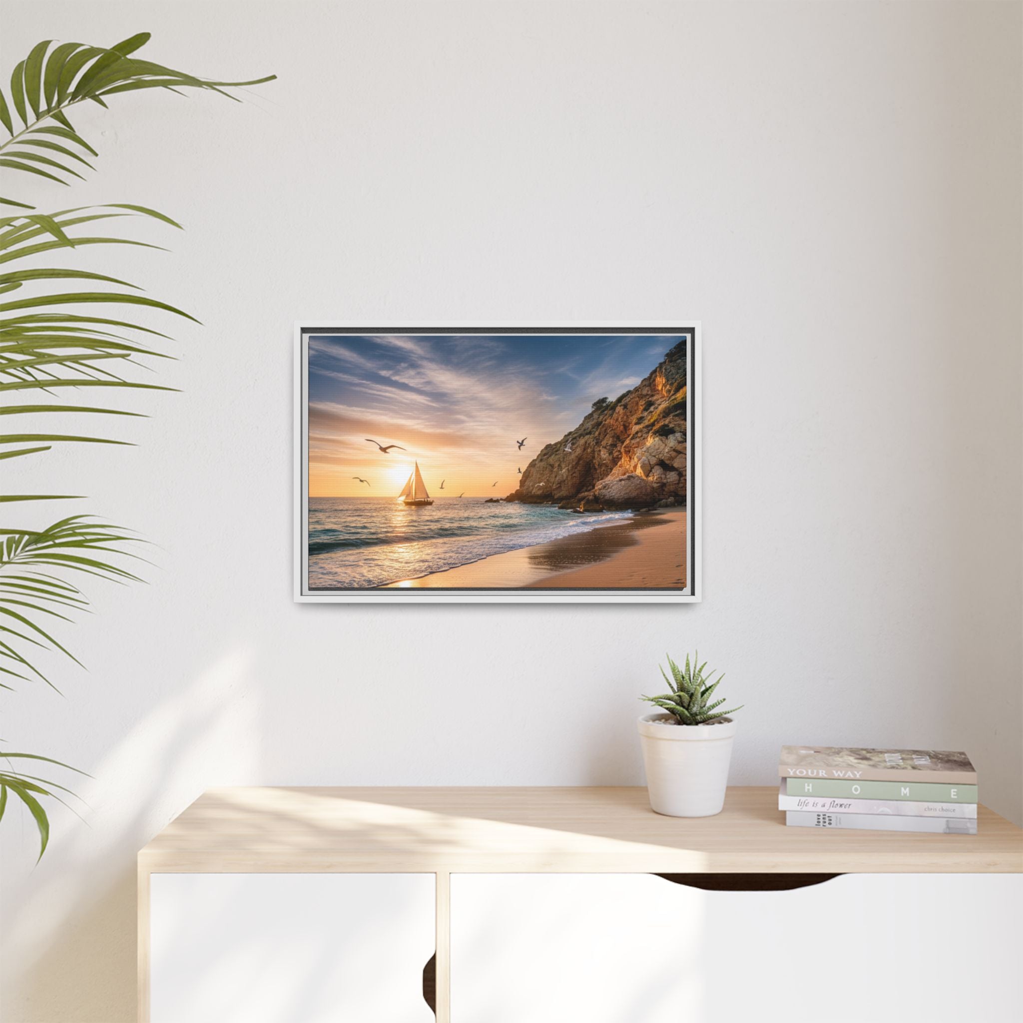 Sunset Sail Beach Landscape - Stunning Image!