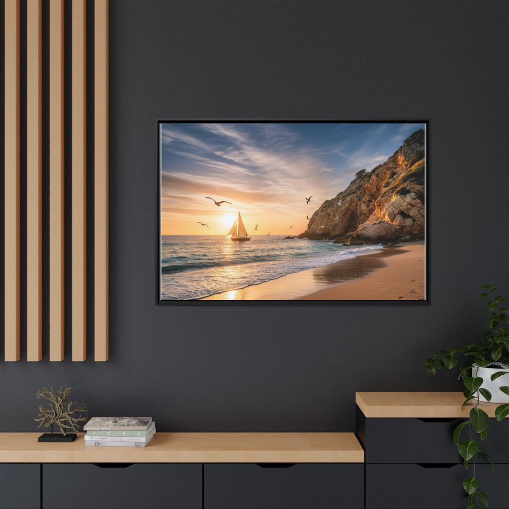 Sunset Sail Beach Landscape - Stunning Image!