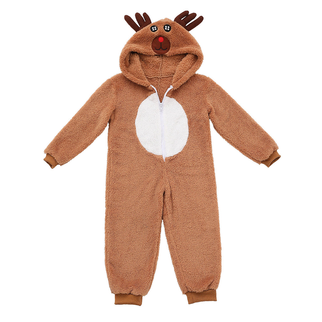 Christmas cosplay parent-child animal costumes Christmas reindeer and elk costumes