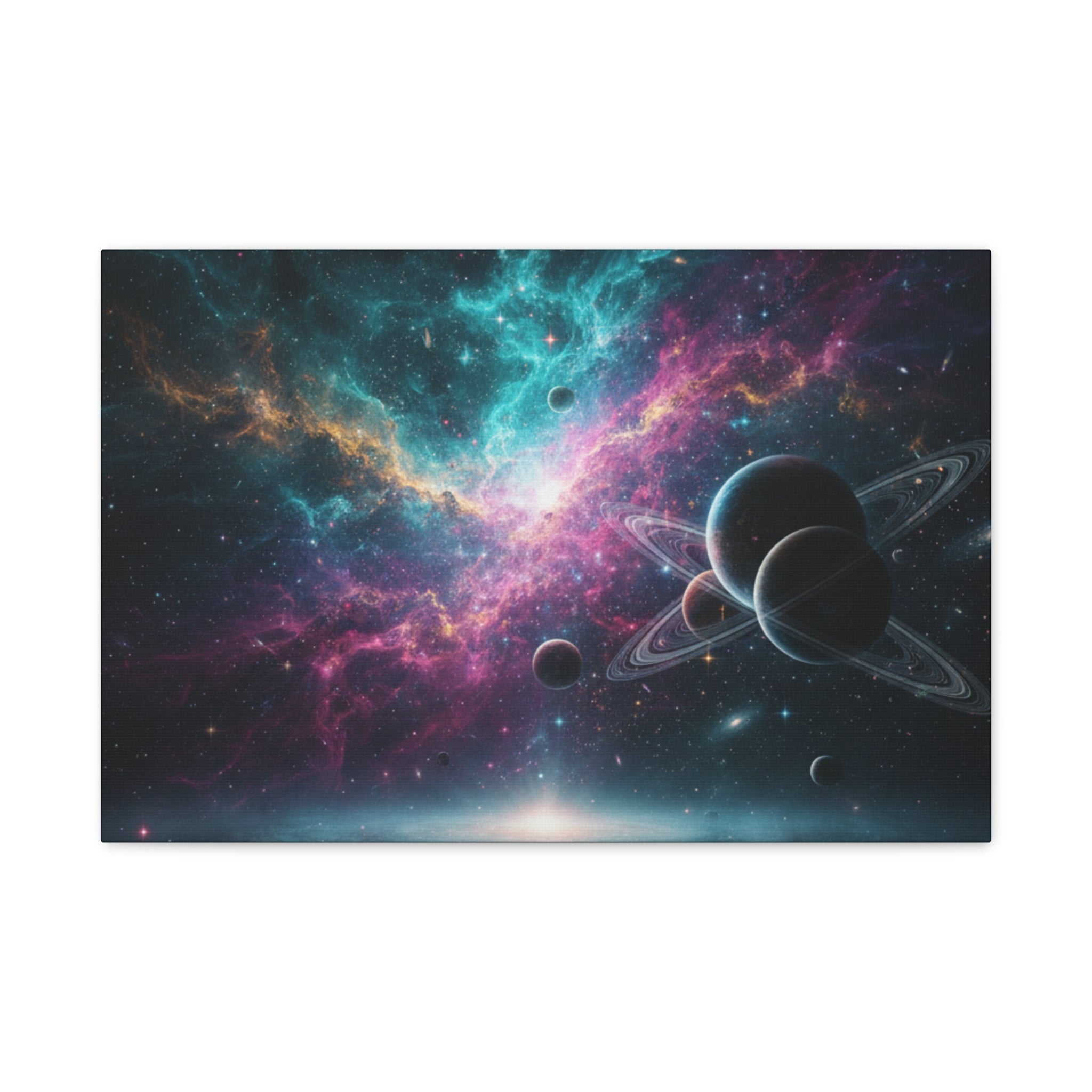 Cosmic Nebula "Stunning" Canvas Print — Galaxy Planets Wall Art