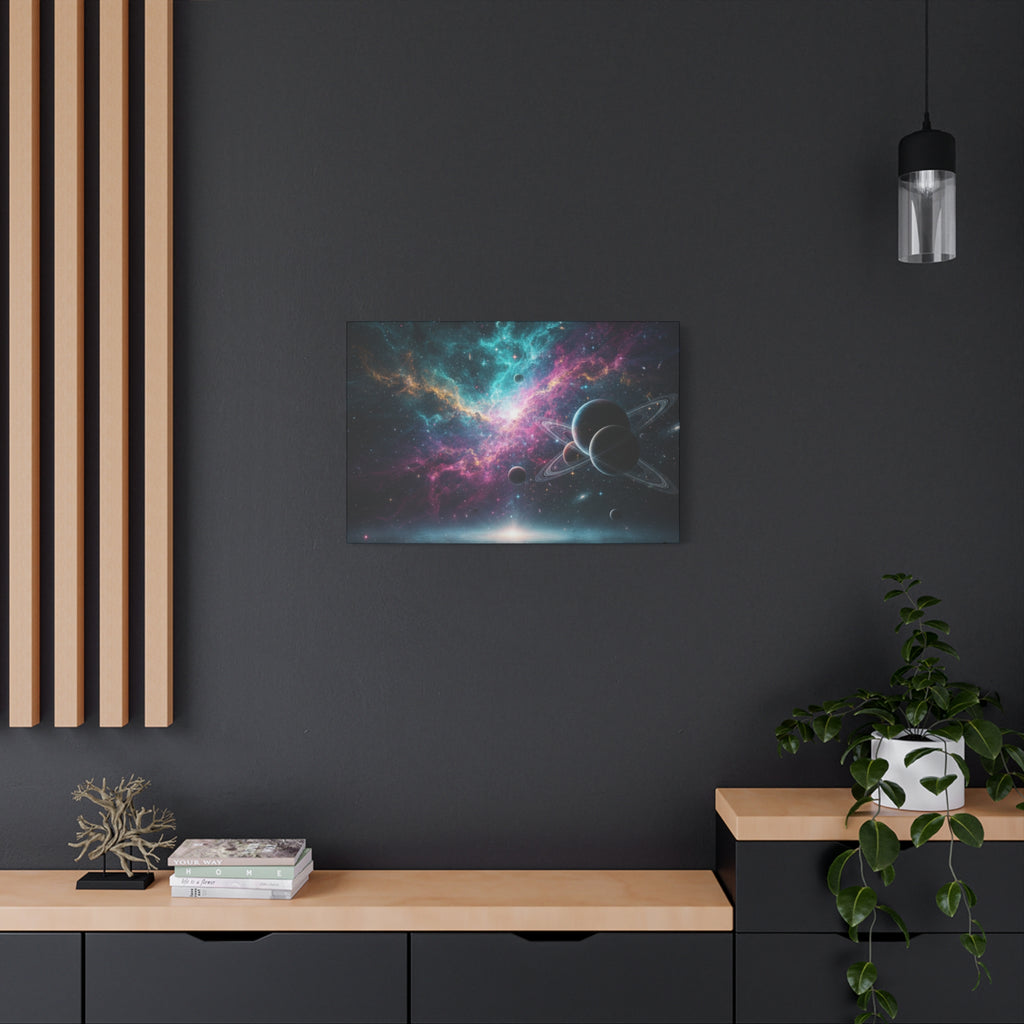 Cosmic Nebula "Stunning" Canvas Print — Galaxy Planets Wall Art