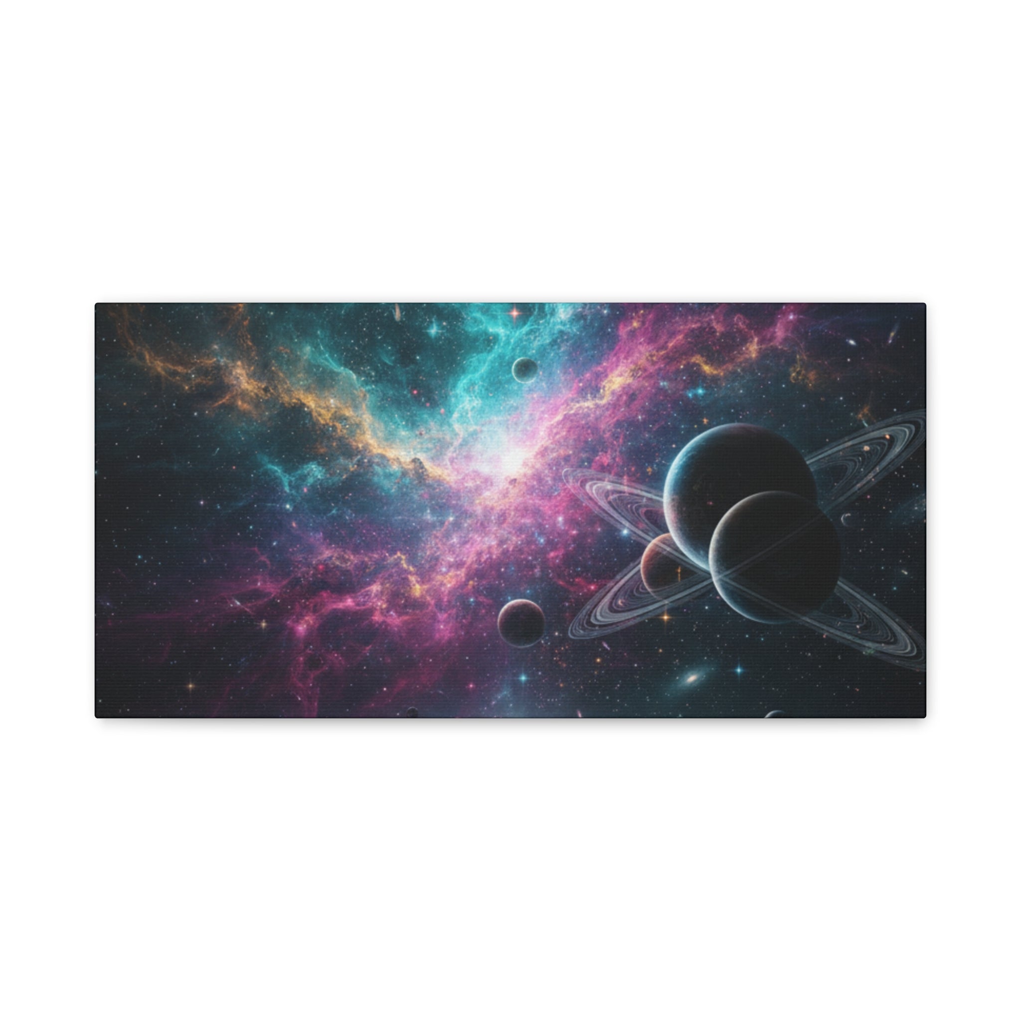 Cosmic Nebula "Stunning" Canvas Print — Galaxy Planets Wall Art