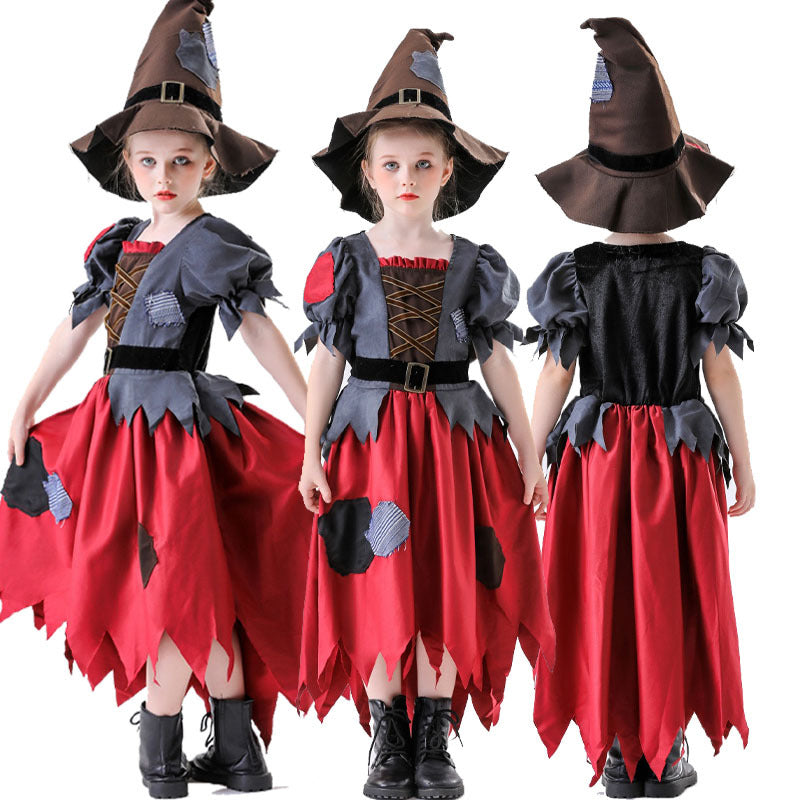 Children's werewolf role-playing Halloween party costume