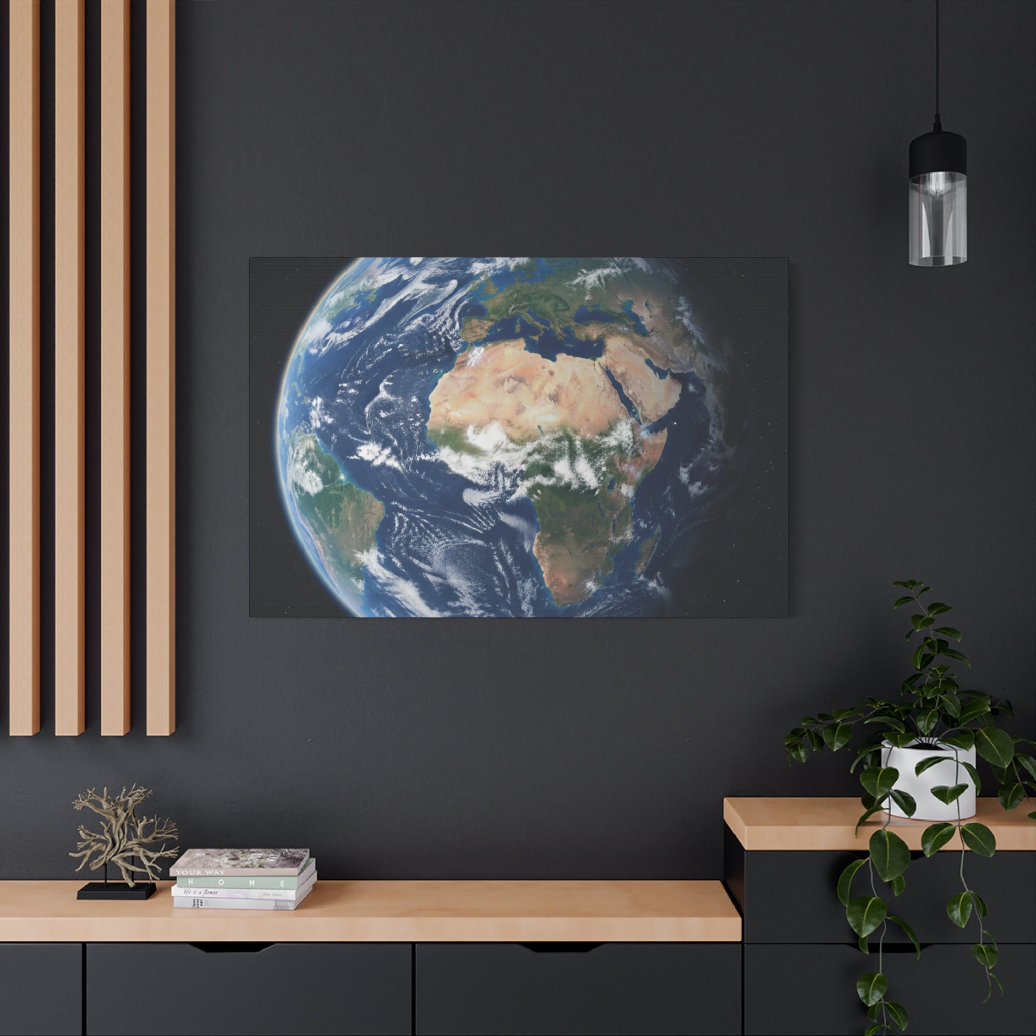 Earth from Space Stunning Image — Planet Globe Wall Art, Africa View