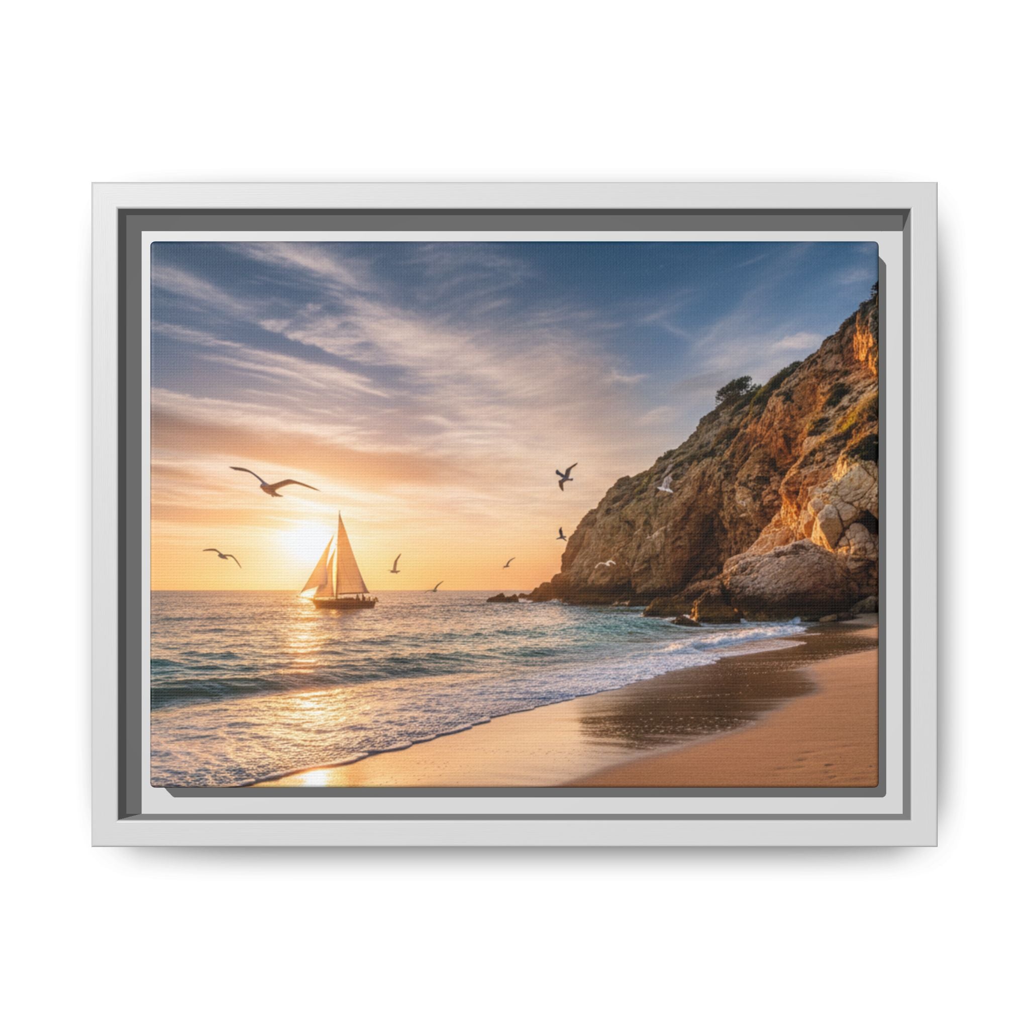 Sunset Sail Beach Landscape - Stunning Image!