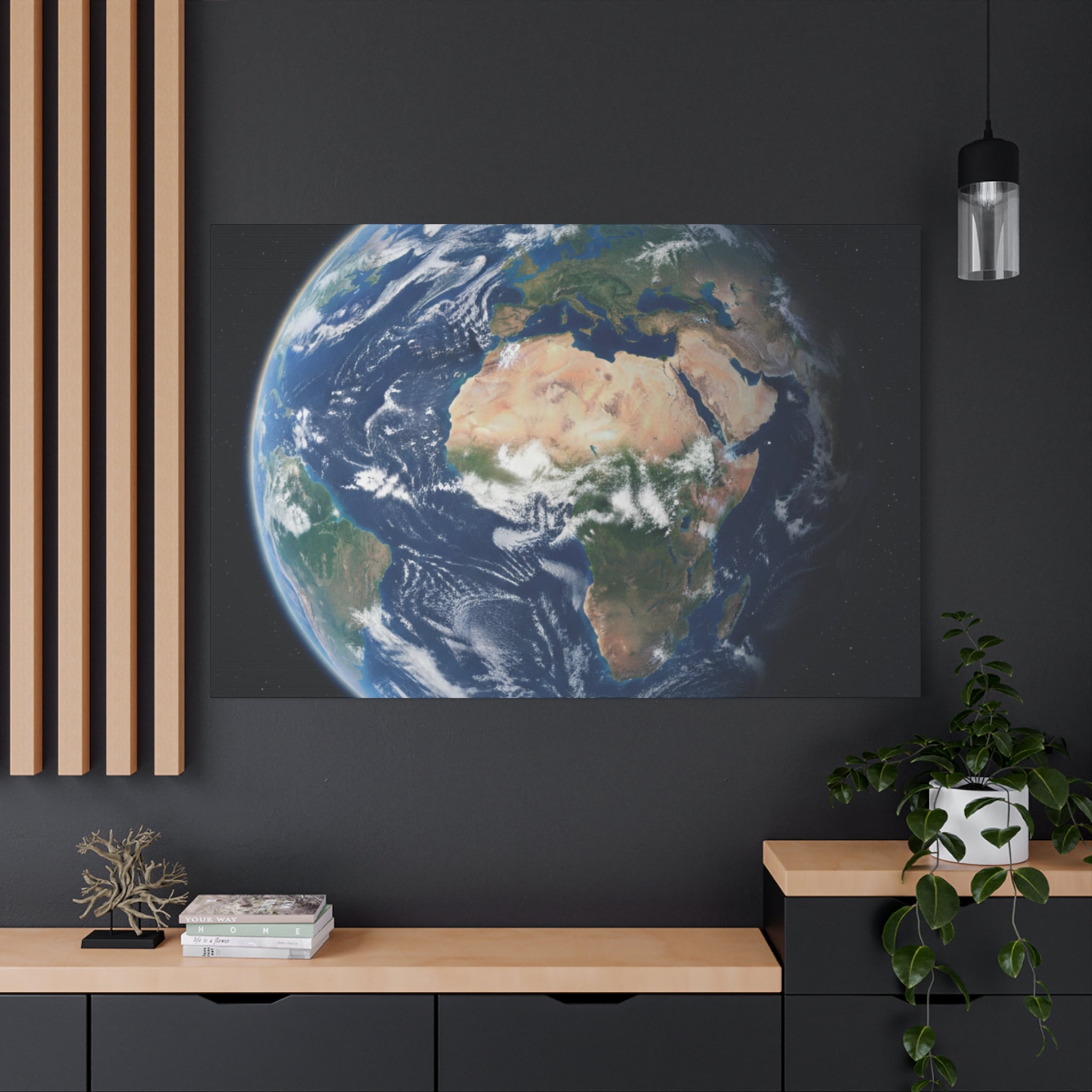 Earth from Space Stunning Image — Planet Globe Wall Art, Africa View