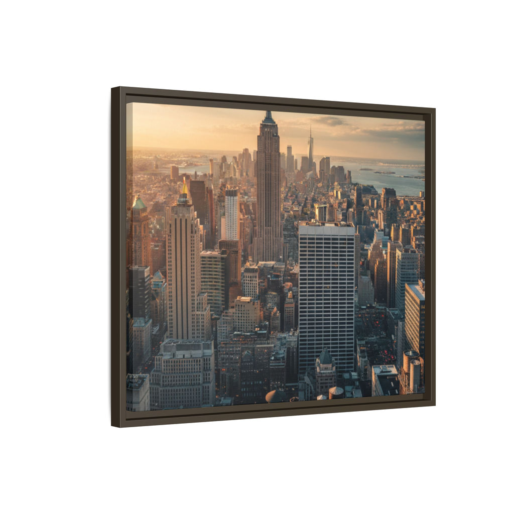 New York City Skyline at Sunset - Framed Art