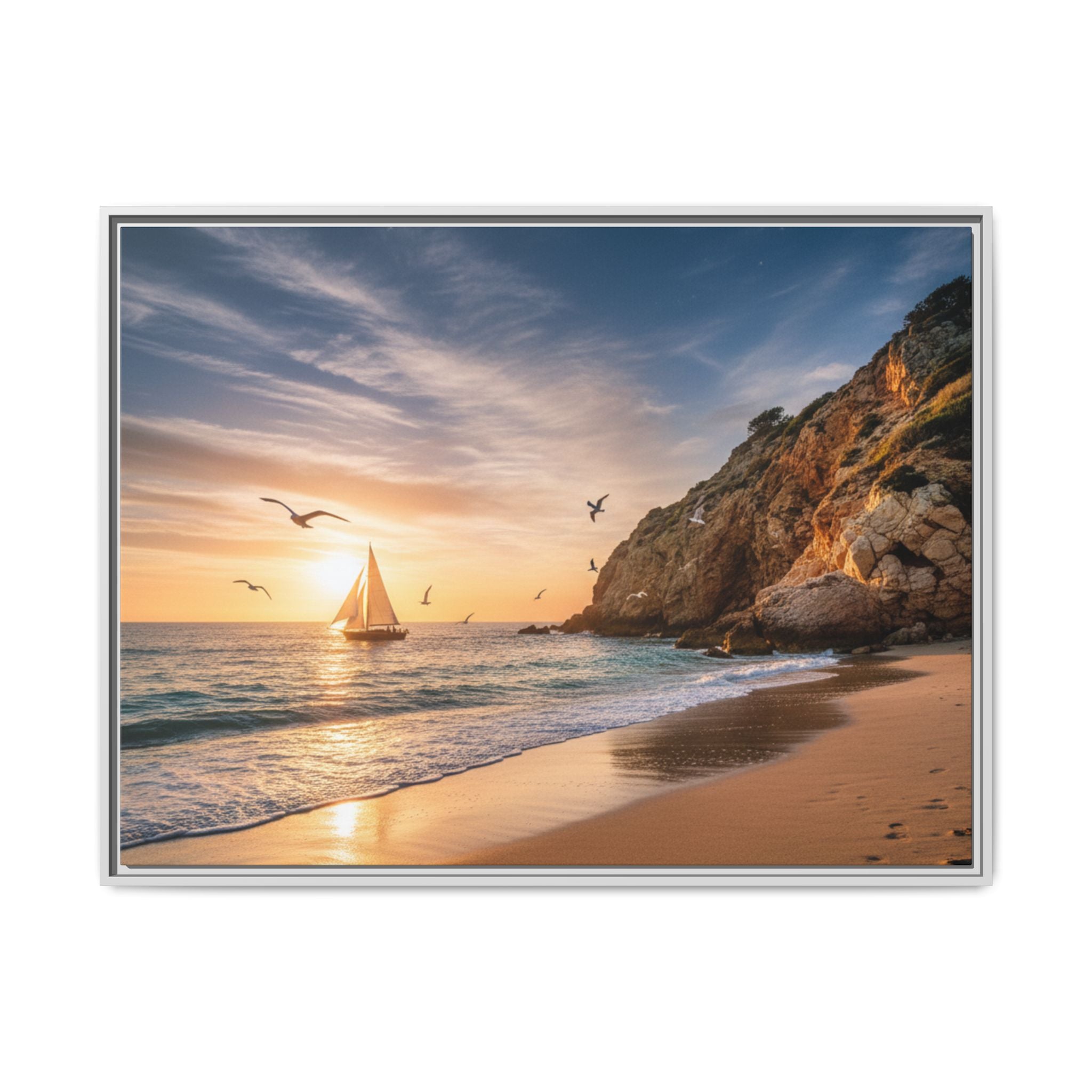 Sunset Sail Beach Landscape - Stunning Image!