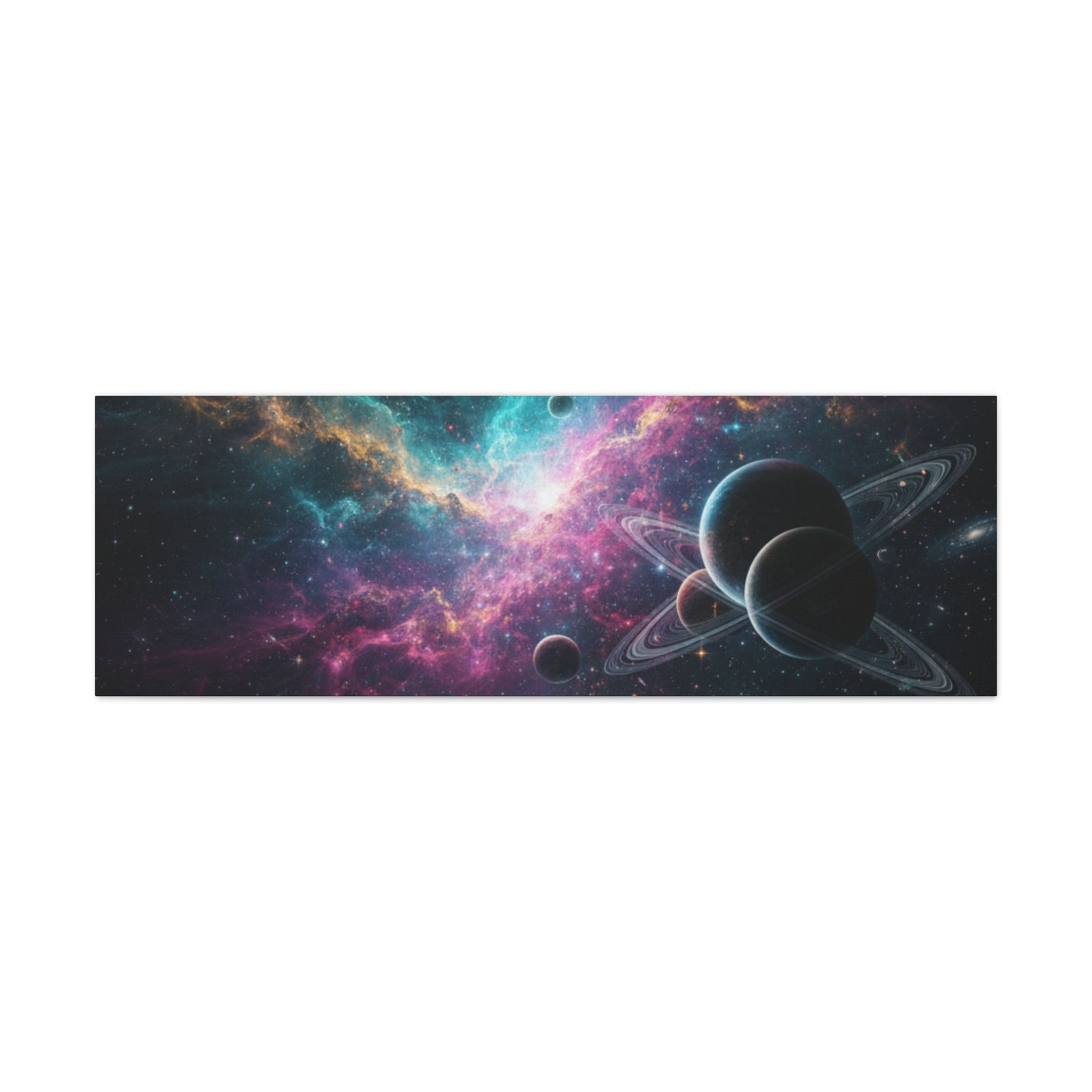 Cosmic Nebula "Stunning" Canvas Print — Galaxy Planets Wall Art