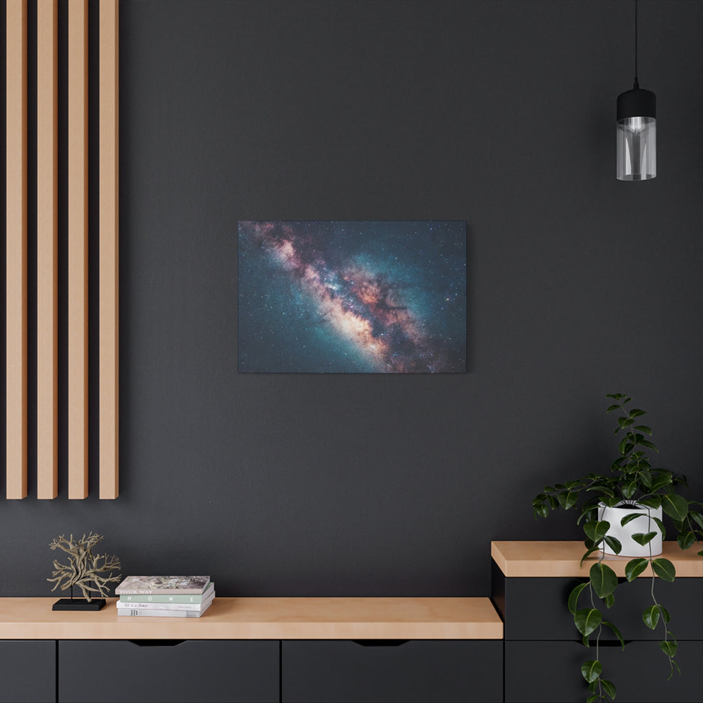 Milky Way Galaxy Canvas Wall Art — Stretched Space Photography Print