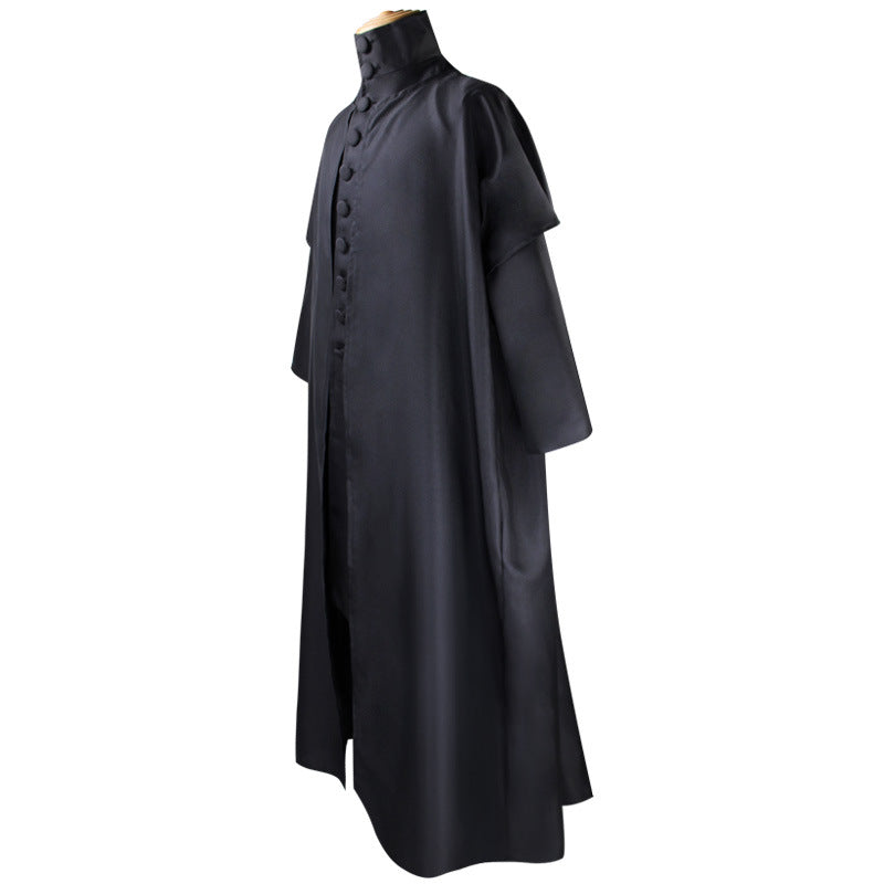 Halloween cos costume Harry Potter Professor Snape robe