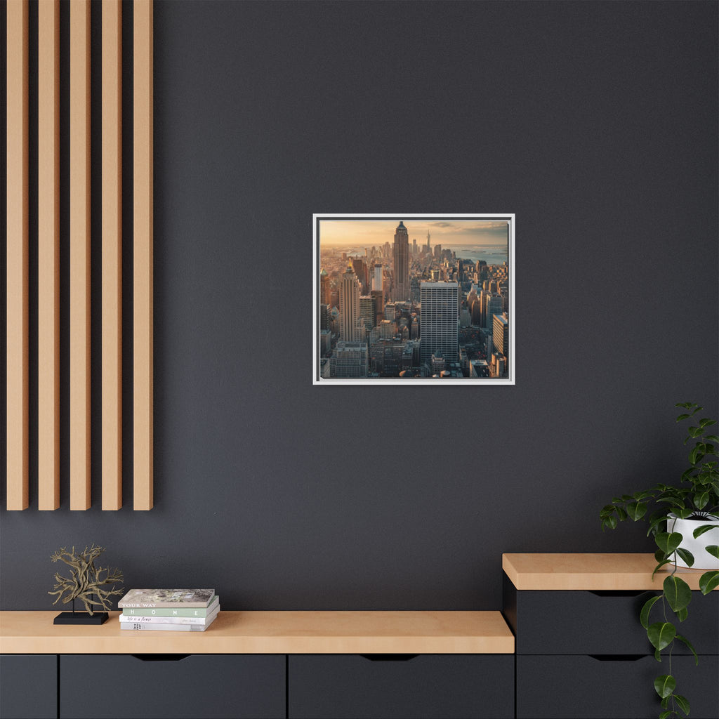 New York City Skyline at Sunset - Framed Art