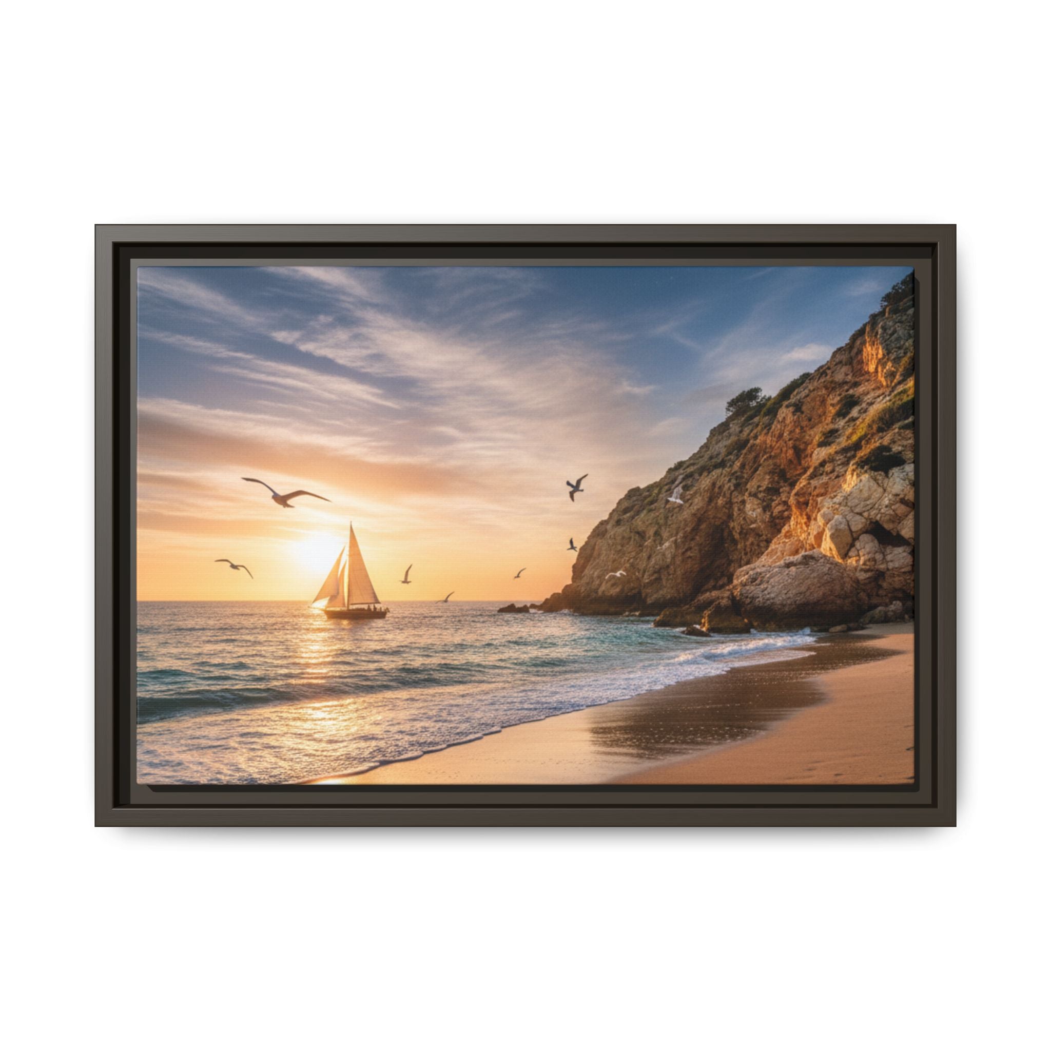 Sunset Sail Beach Landscape - Stunning Image!