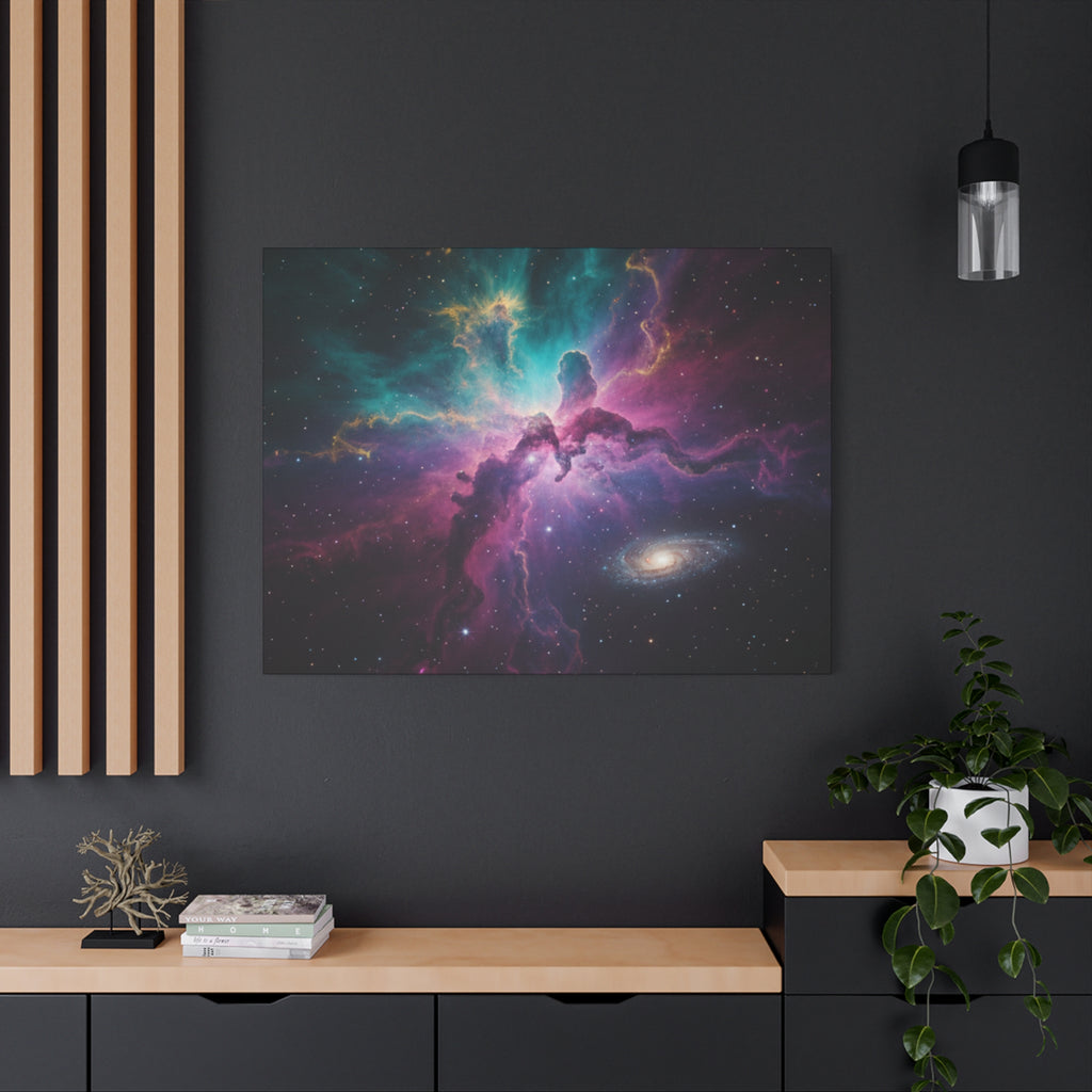Galaxy Nebula Universe Print — Stretched Space Wall Art (1.25" Depth)