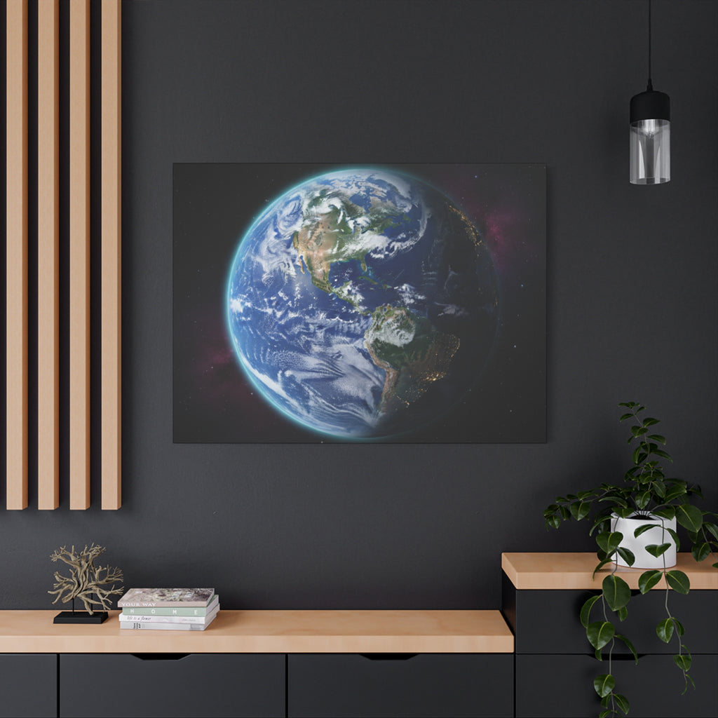Stunning Earth From Space Wall Art