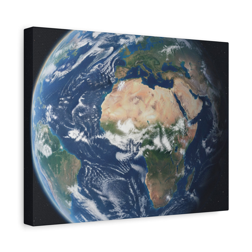 Earth from Space Stunning Image — Planet Globe Wall Art, Africa View