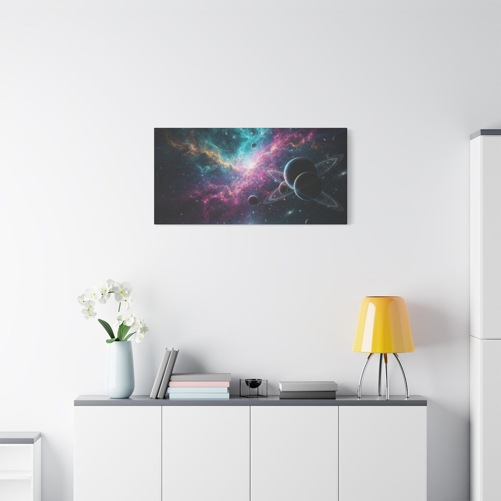 Cosmic Nebula "Stunning" Canvas Print — Galaxy Planets Wall Art