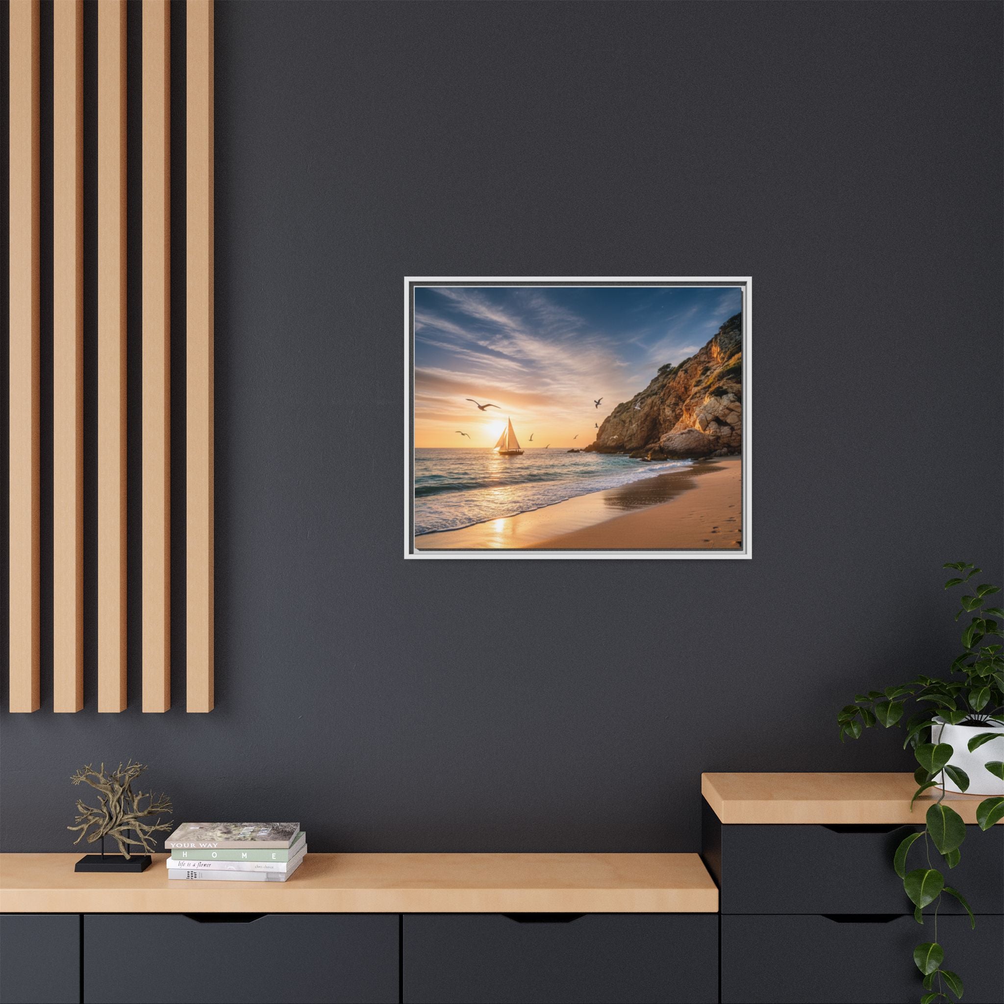 Sunset Sail Beach Landscape - Stunning Image!