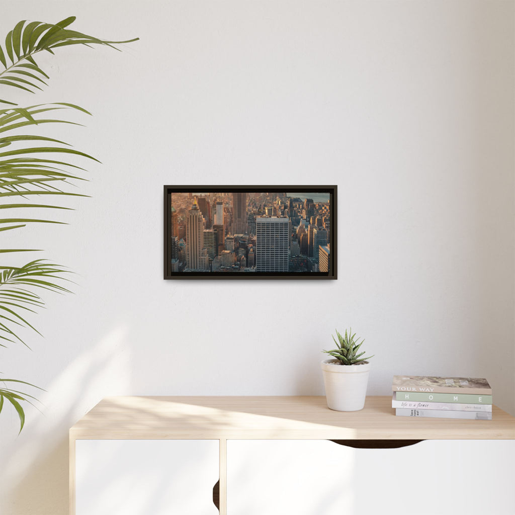 New York City Skyline at Sunset - Framed Art
