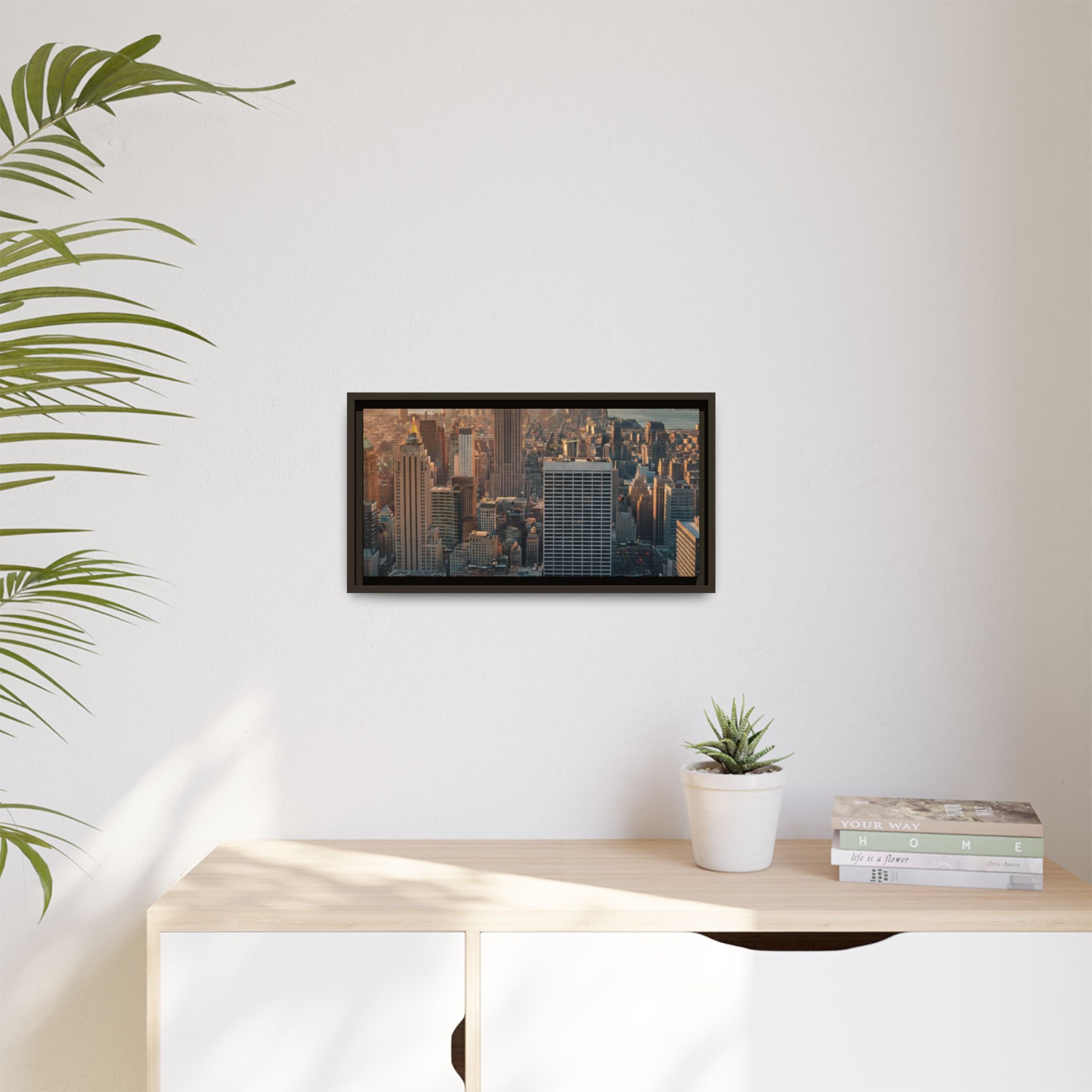 New York City Skyline at Sunset - Framed Art