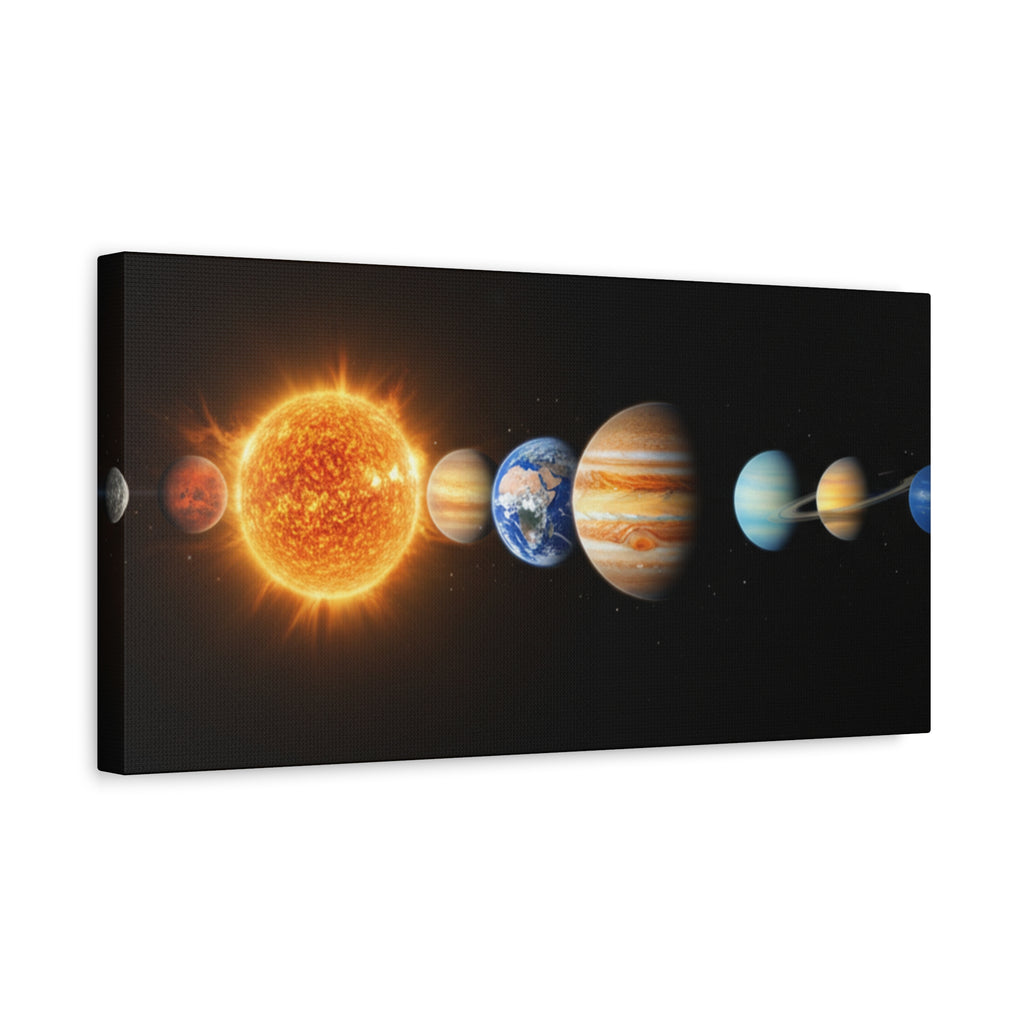 Solar System Stunning Canvas Print — Jaw-Dropping Space Wall Art