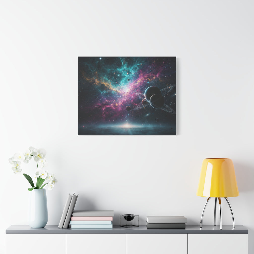 Cosmic Nebula "Stunning" Canvas Print — Galaxy Planets Wall Art