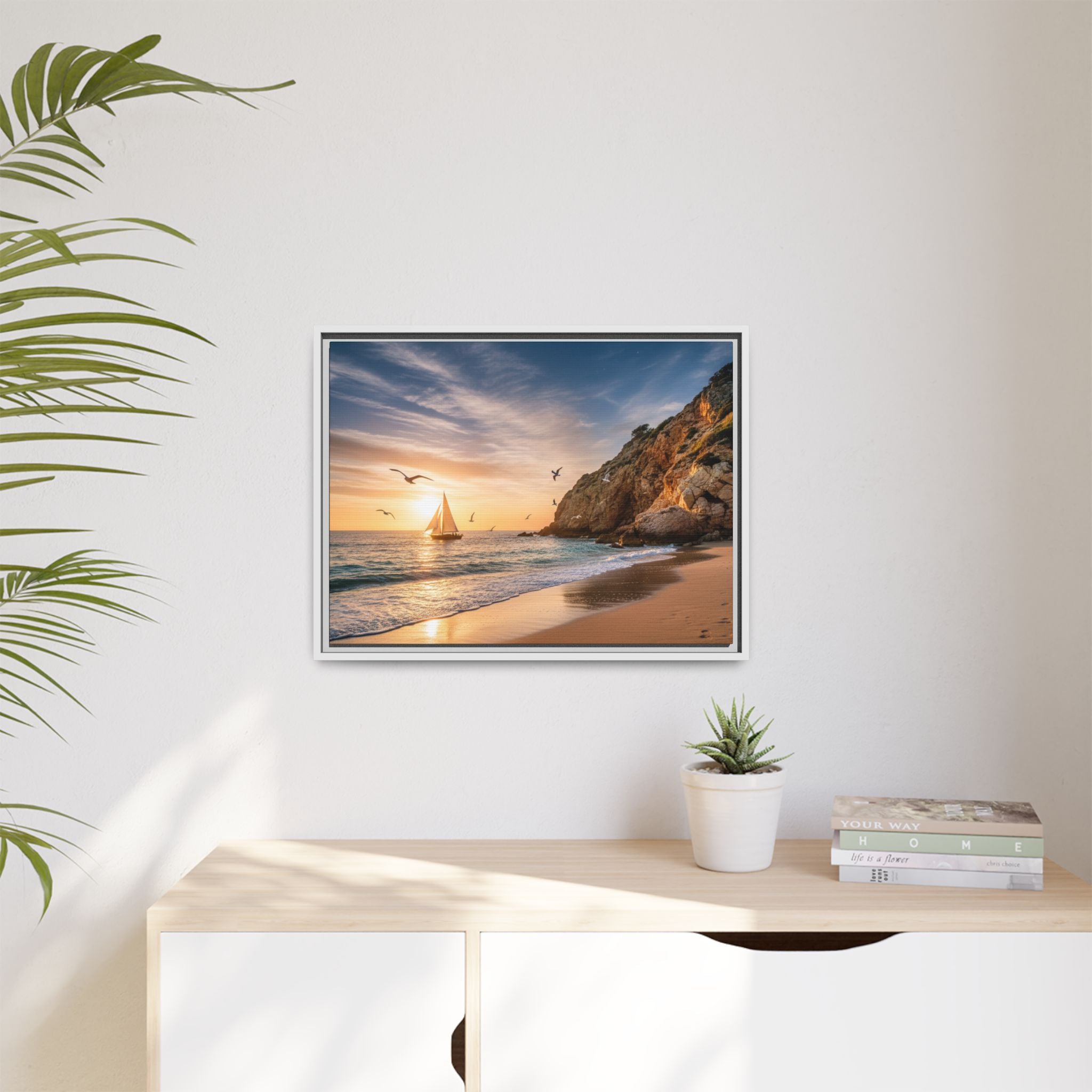 Sunset Sail Beach Landscape - Stunning Image!