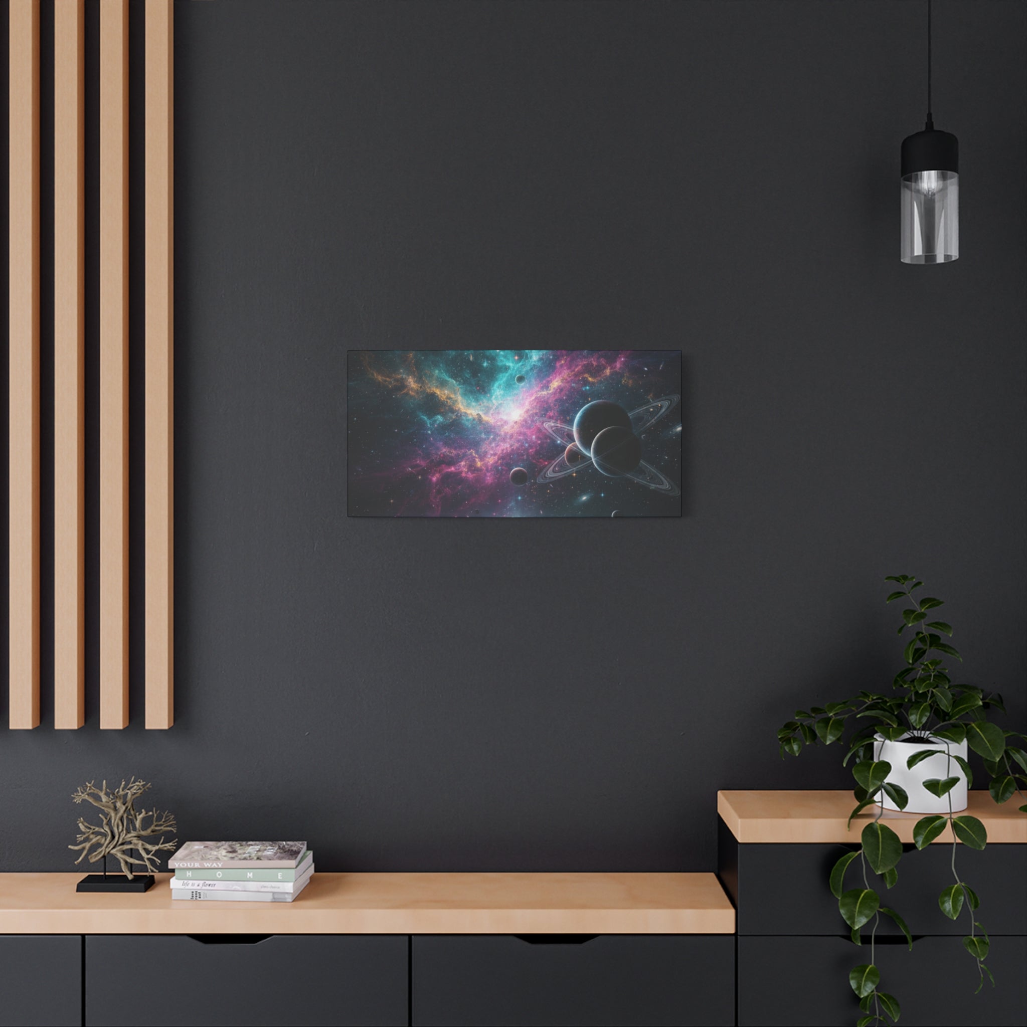 Cosmic Nebula "Stunning" Canvas Print — Galaxy Planets Wall Art