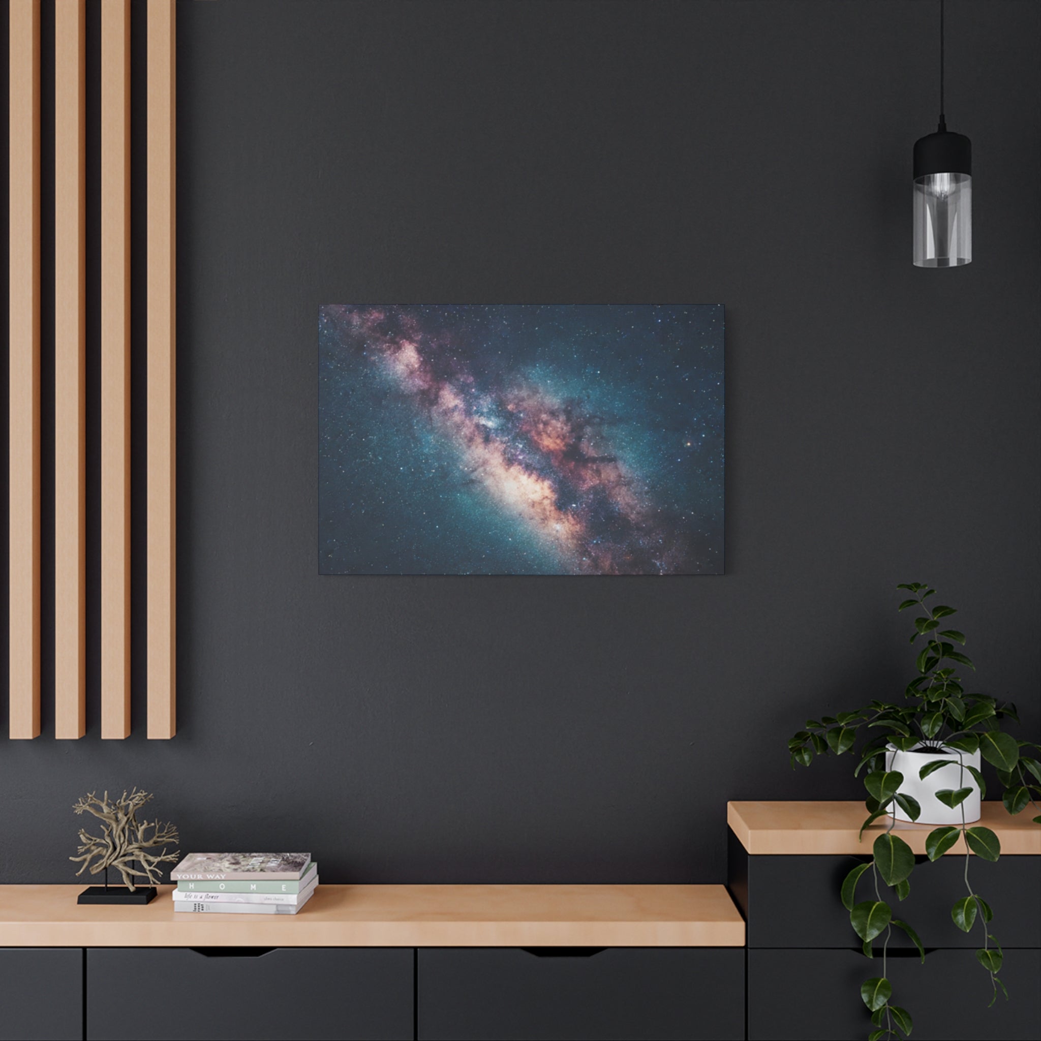Milky Way Galaxy Canvas Wall Art — Stretched Space Photography Print
