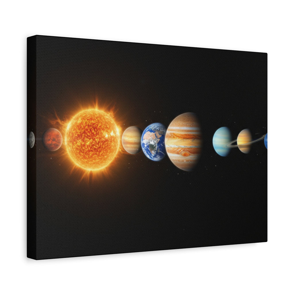 Solar System Stunning Canvas Print — Jaw-Dropping Space Wall Art