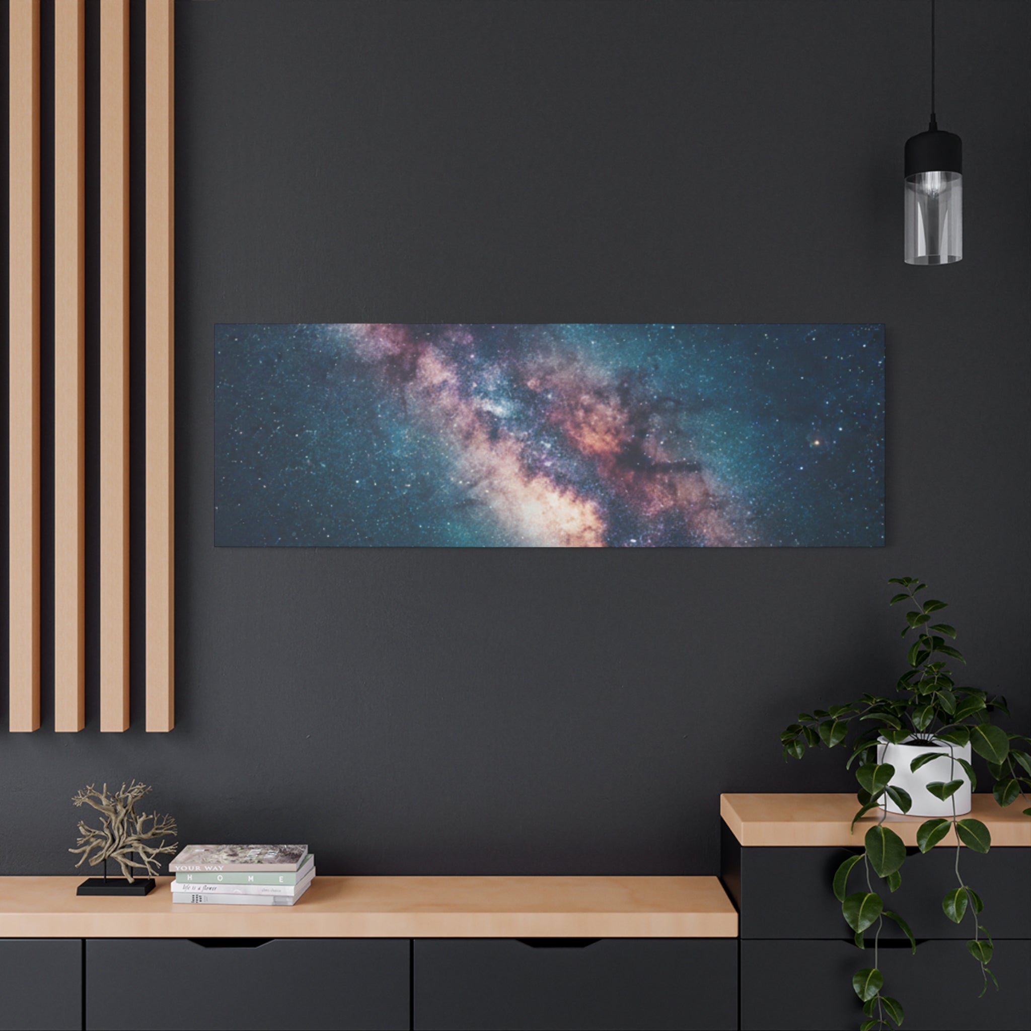Milky Way Galaxy Canvas Wall Art — Stretched Space Photography Print