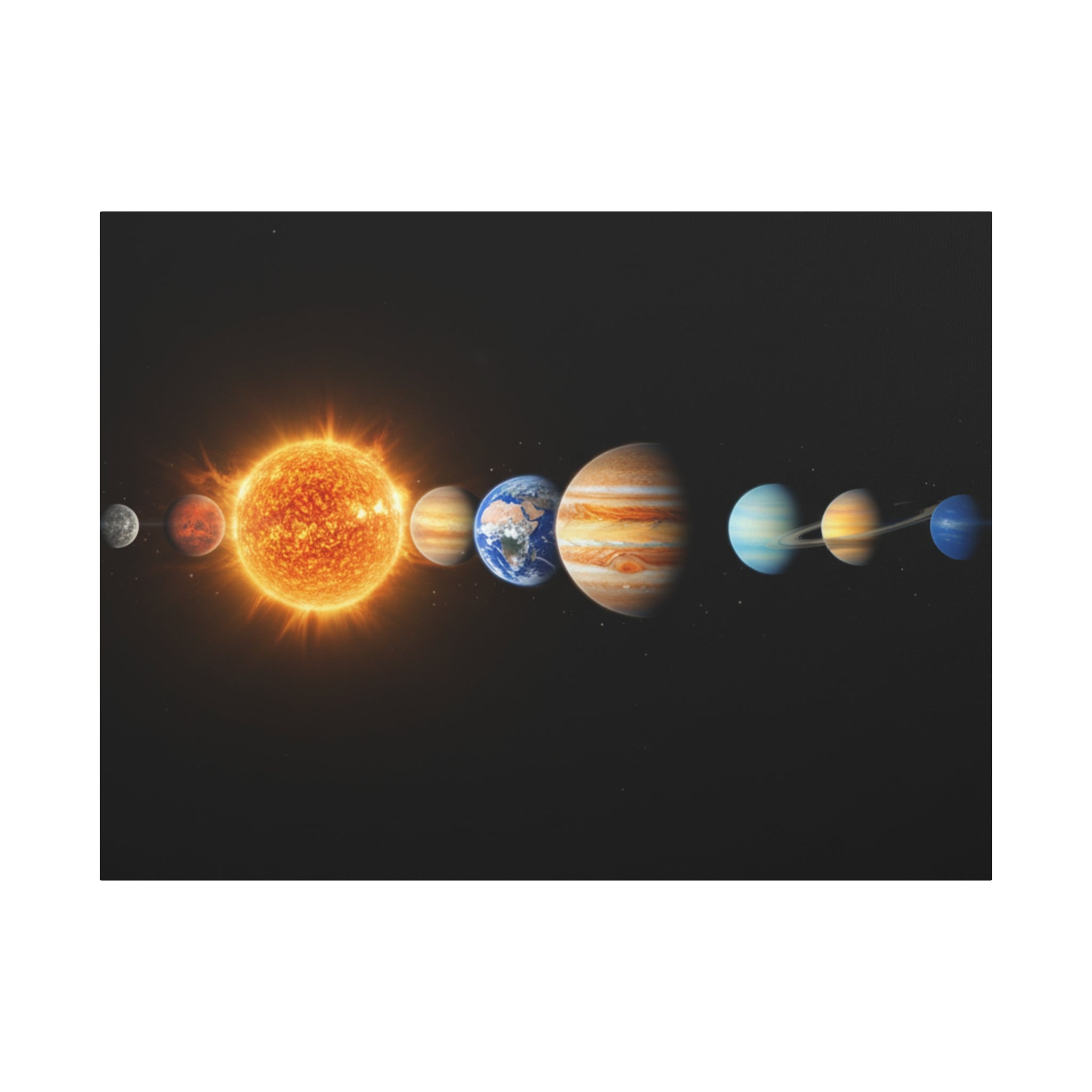 Solar System Stunning Canvas Print — Jaw-Dropping Space Wall Art