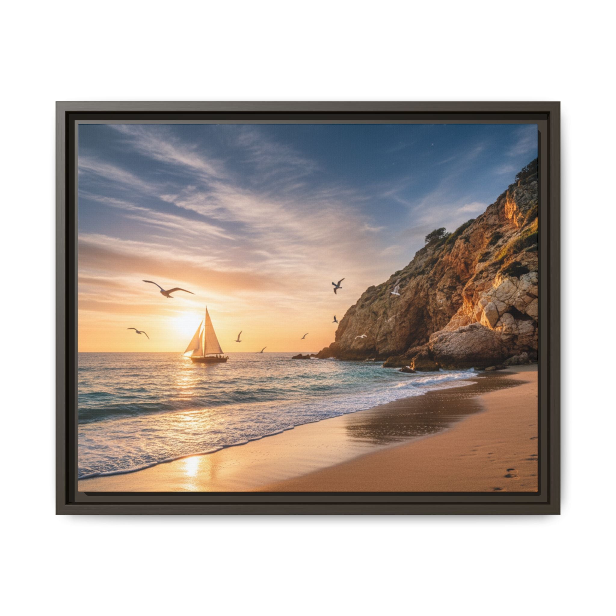 Sunset Sail Beach Landscape - Stunning Image!